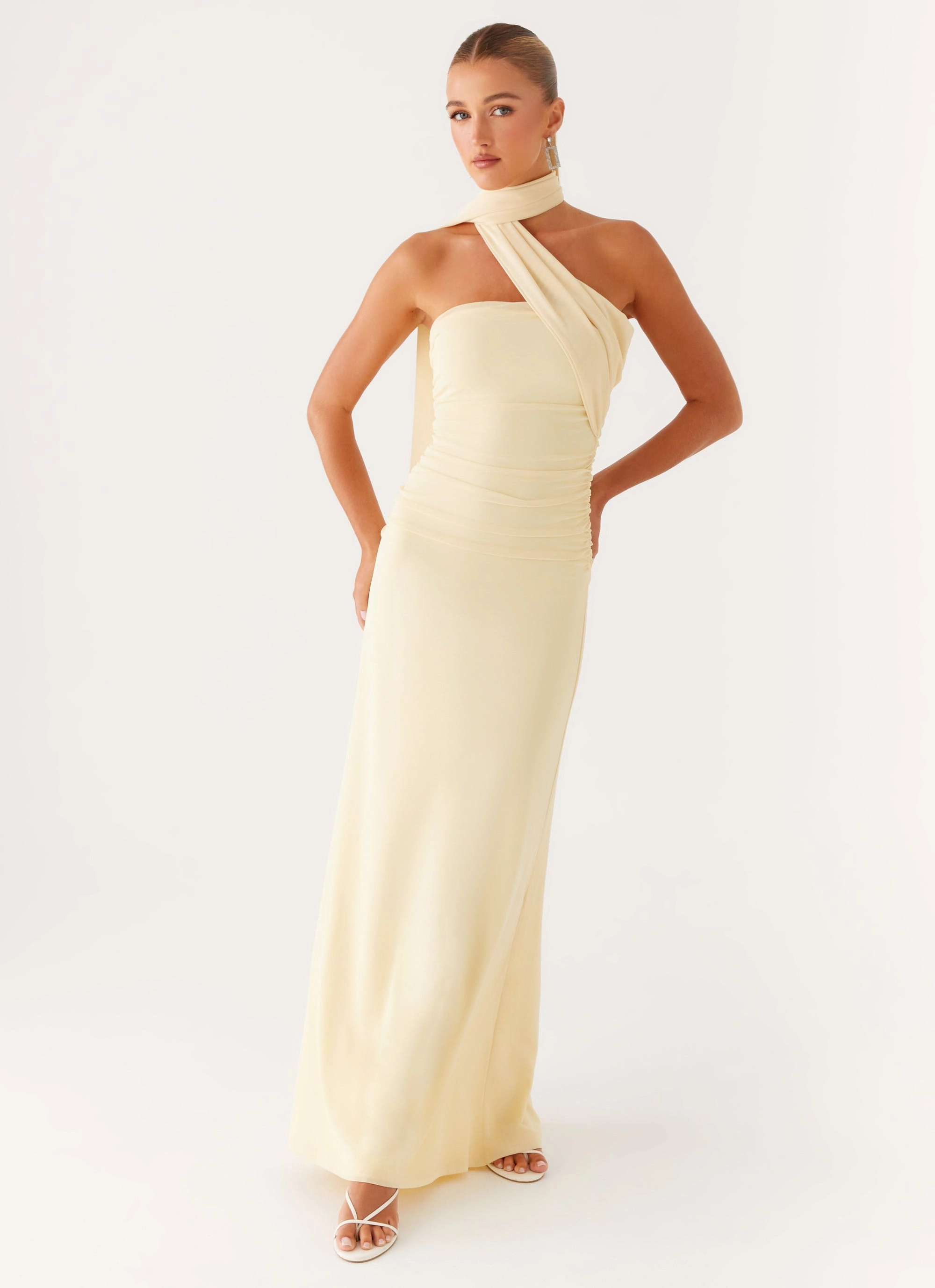 Short Sleeve Songbird Maxi Dress - Yellow