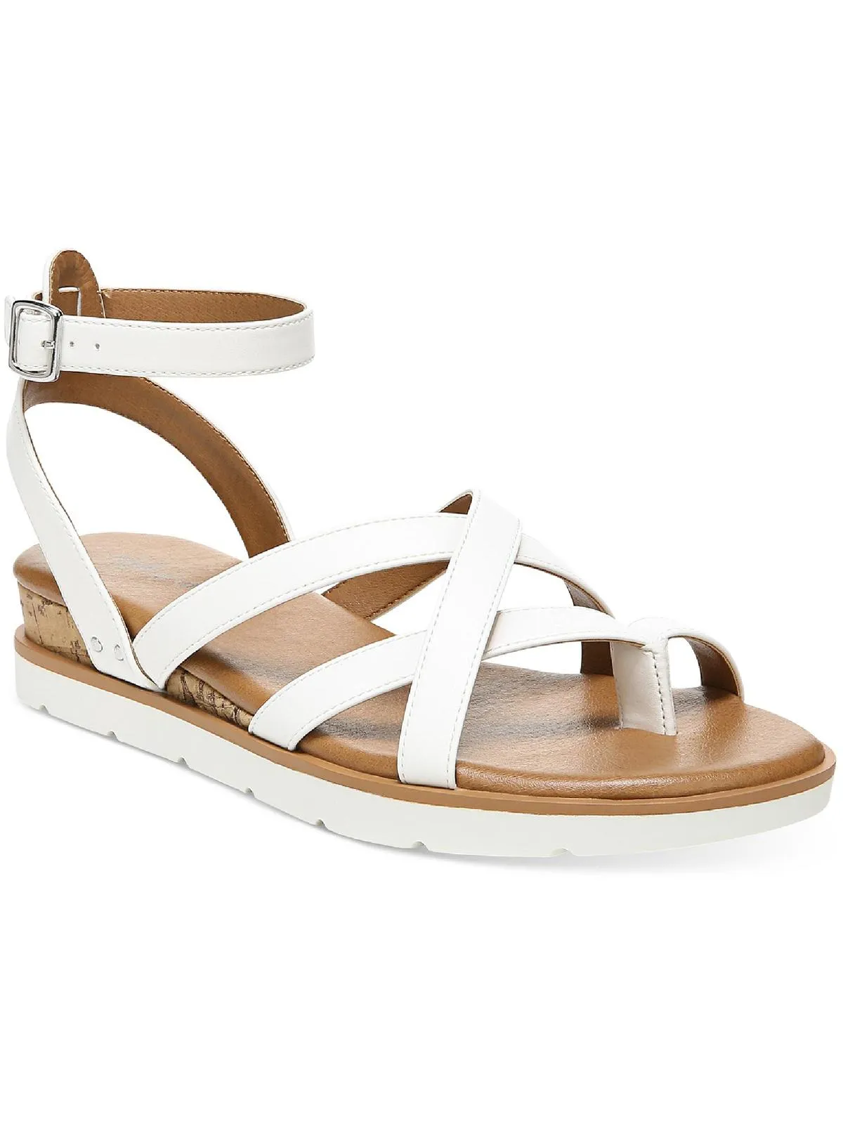 Stabilizing Arch Darla Womens Padded Insole Thong Wedge Sandals