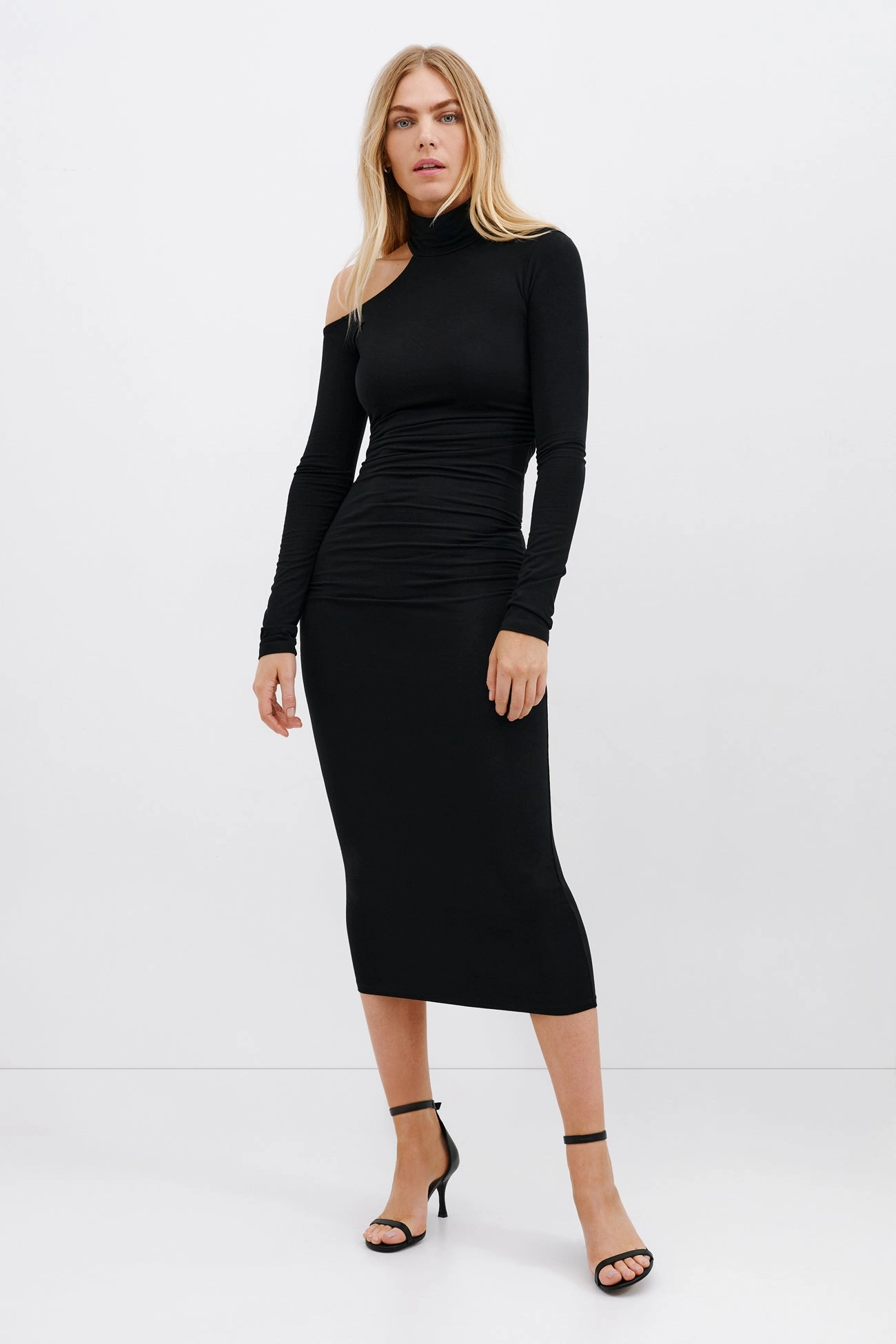 Smooth Motion Draped Silhouette Sawyer Dress