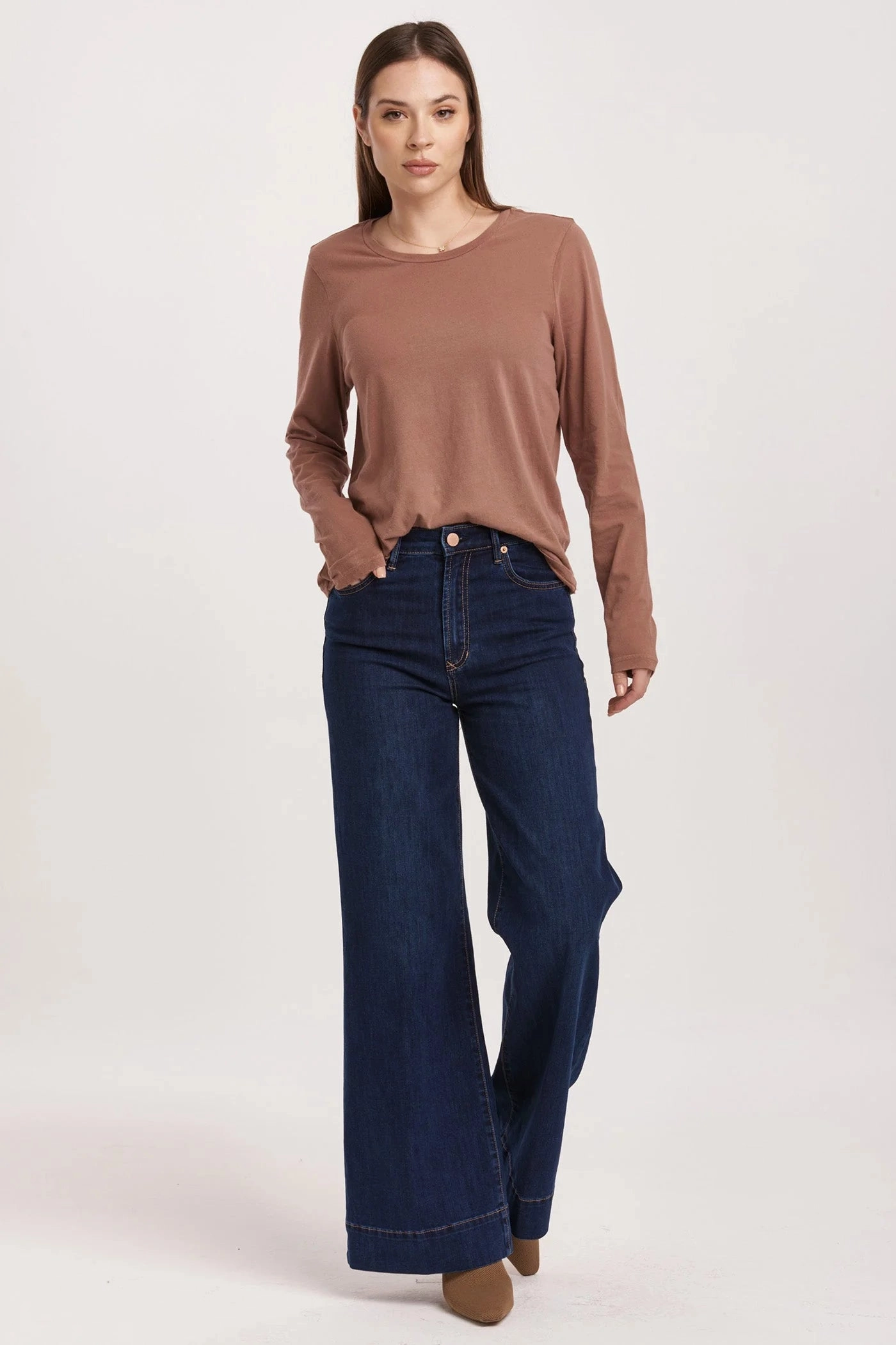 Dear John Denim Fiona High Rise Wide Leg Jeans Star Demand Delicate Details Daily Form