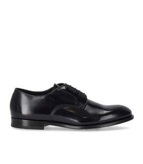 Wide Fit Option Derby Horse Blue Lace Up