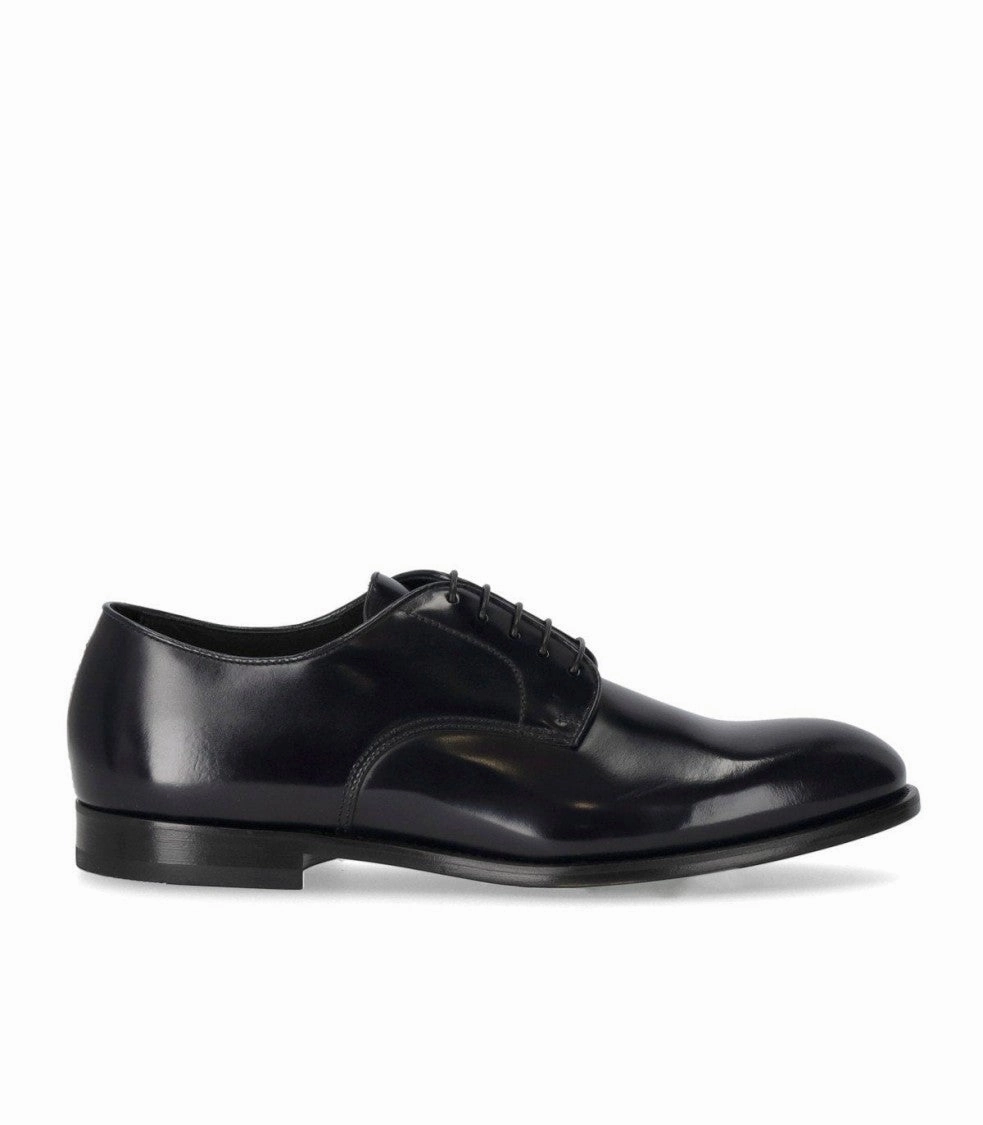 Derby Horse Blue Lace Up Comfortable Classic Cap Toe Style