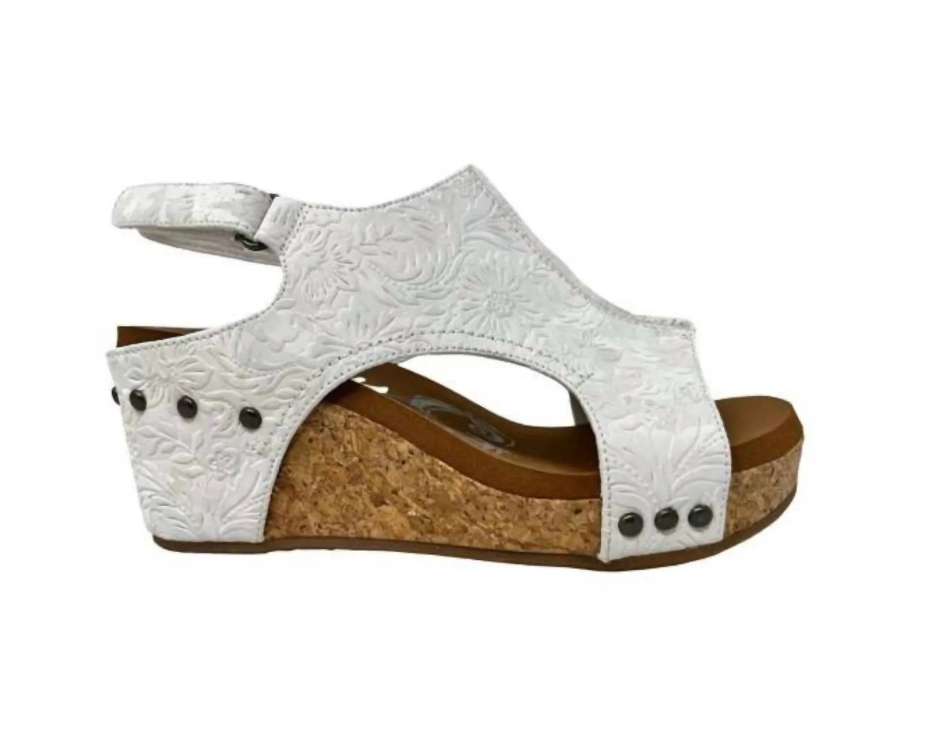 Walking Fit Stay Breezy Women's Liberty Wedge Sandal In White