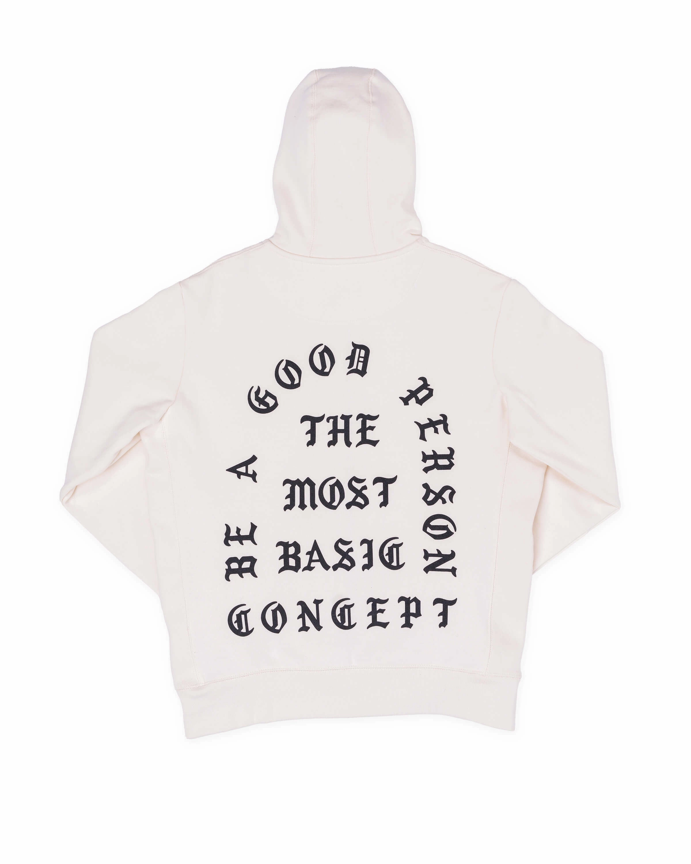 Fashion Motion Saint Script Zip Up - Cream