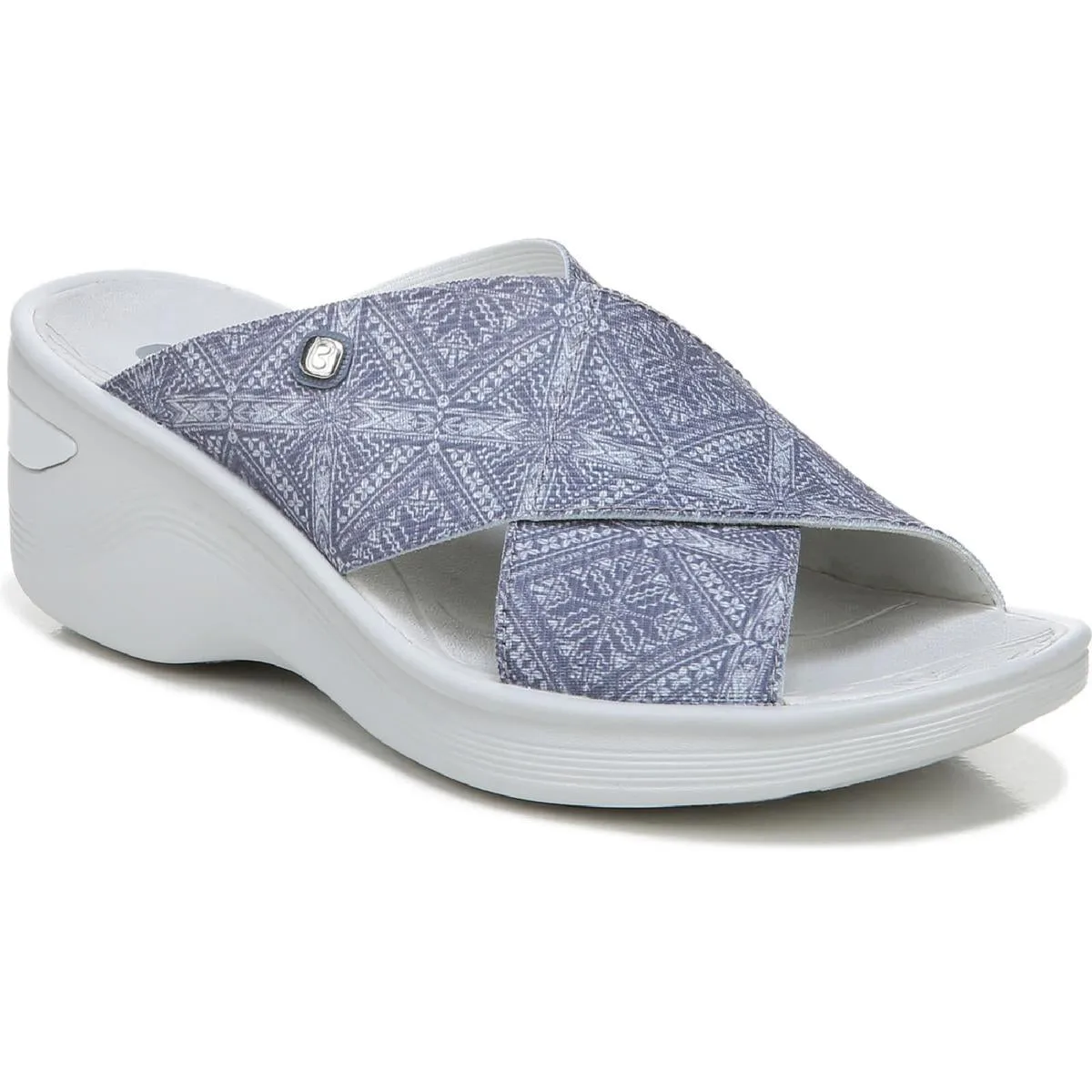 Non Toxic Construction Stabilizing Arch Desire Womens Woven Stretch Wedges