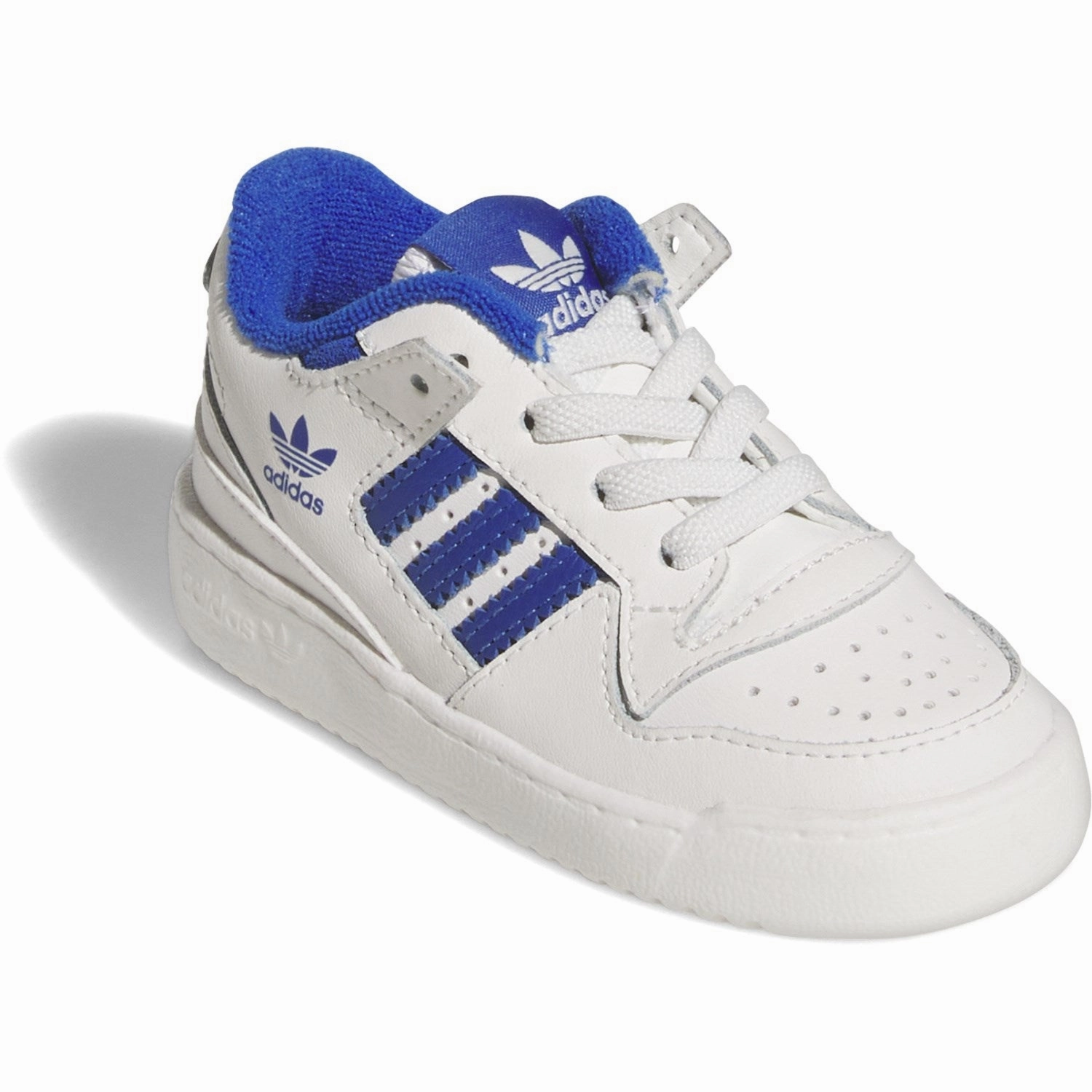 adidas Originals Core White/Team Royal Blue/Core White Forum Low Cl El I Sneakers Iconic silhouette Anti   Static