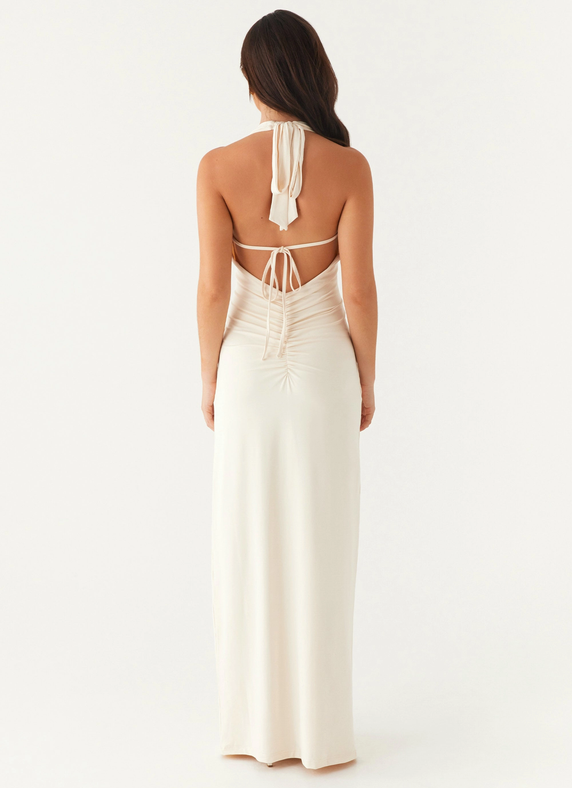 Versatile Layer Wear Coastal Soft Dominica Maxi Dress - Ivory