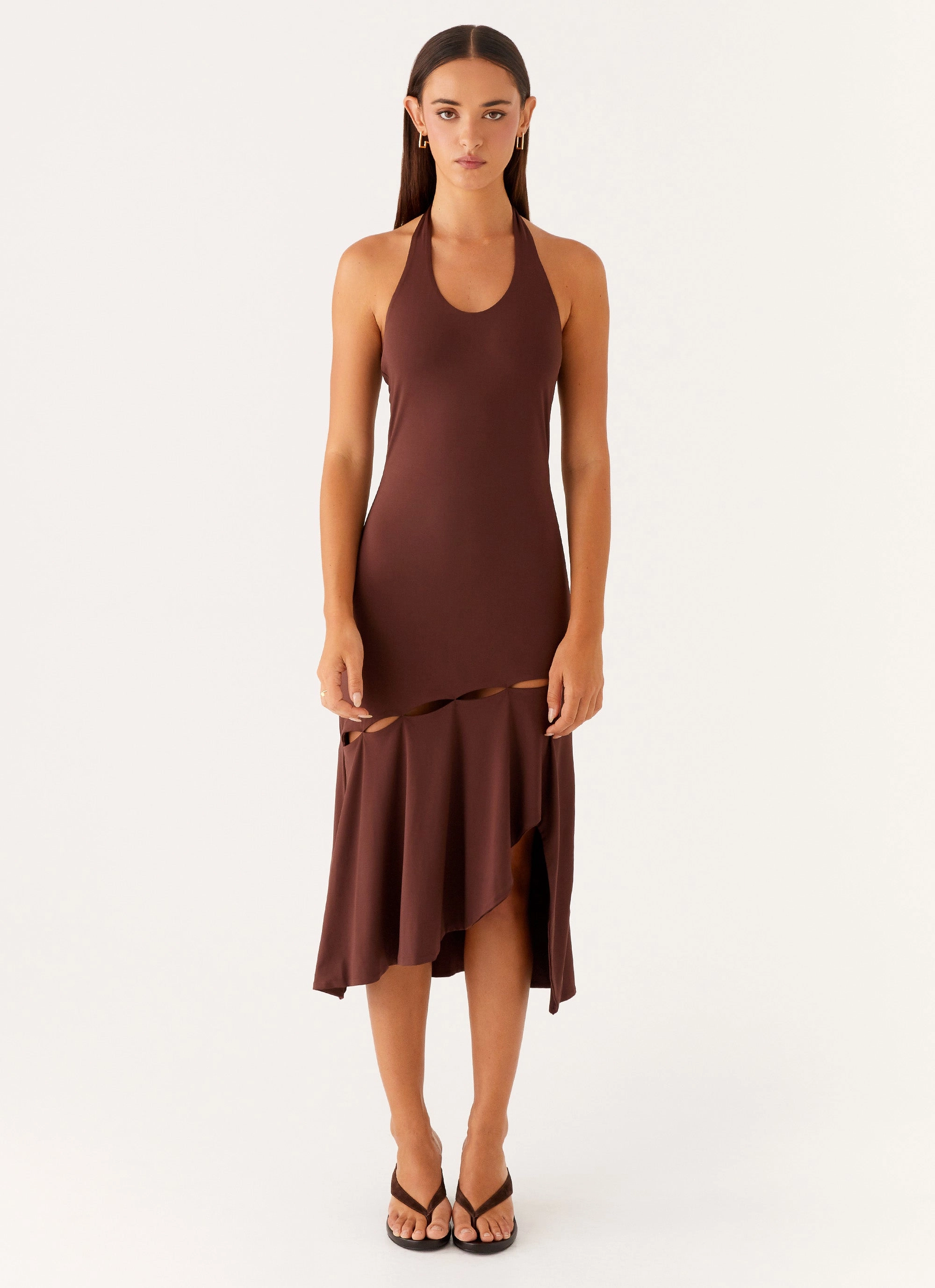 Family Glow Fast Times Midi Dress - Chocolate
