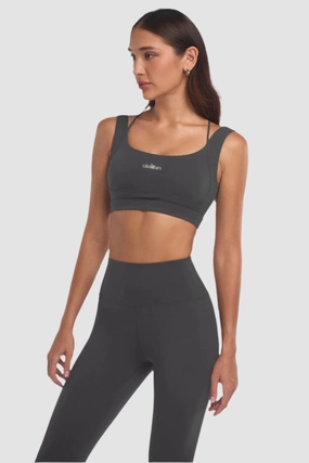 Minimal Layers Active Wear Fit Evo Sculpt Bra - Cool Gray