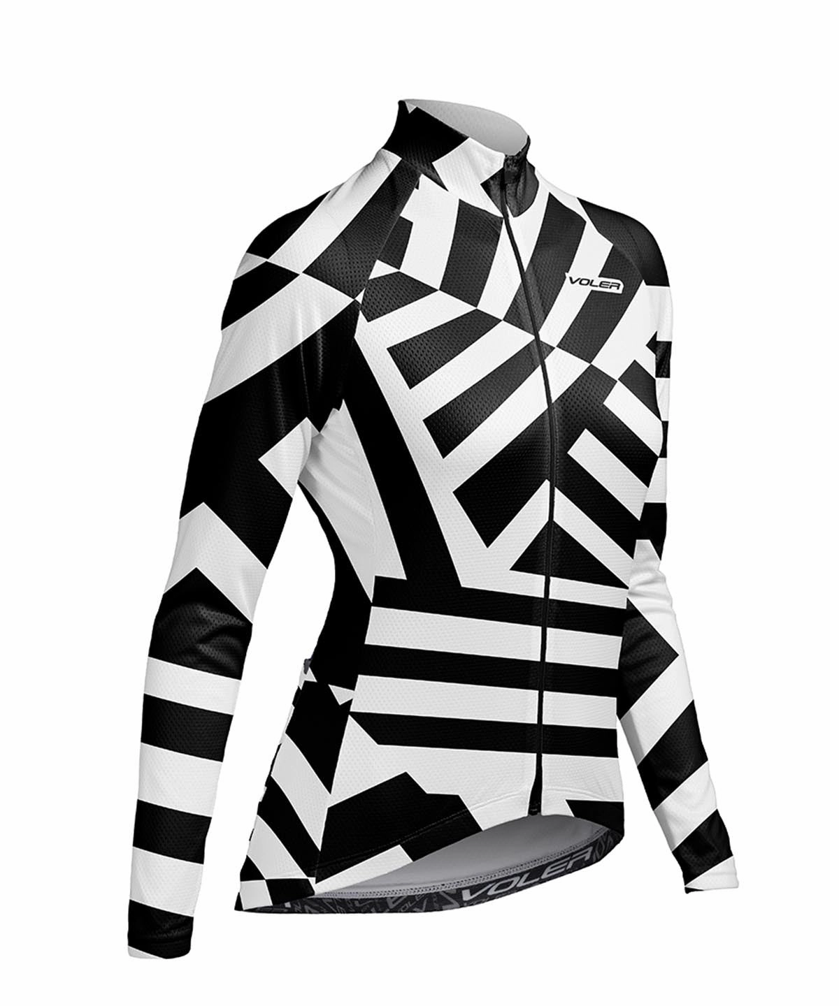 W. PELOTON LIGHTWEIGHT LS JERSEY - RAZZLE DAZZLE Fitted Layer Dry Touch