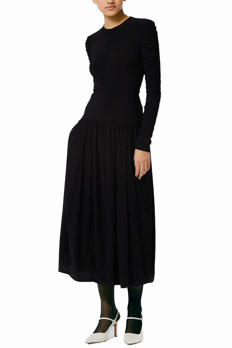 Comfortable fit Evening Chic Drapey Jersey Ruched Dress