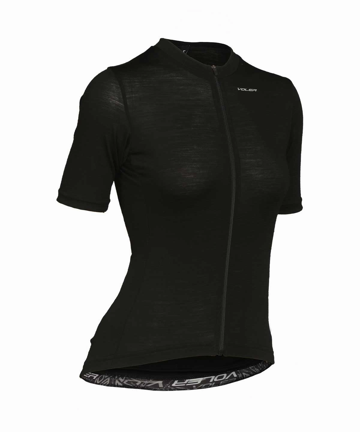 Soft Touch Inner Layer W. LIGHTWEIGHT MERINO JERSEY - BLACK