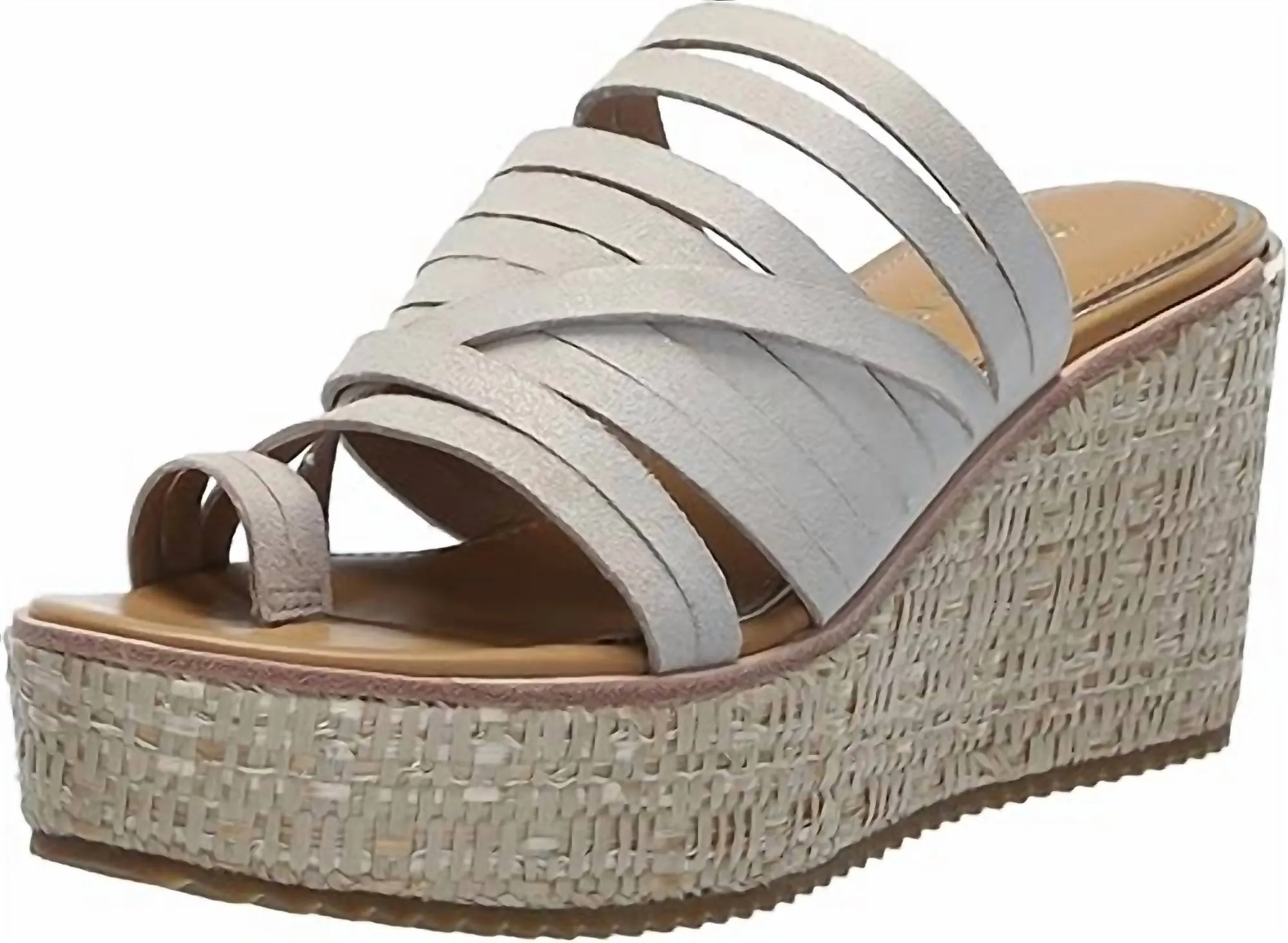 Active Line Fashion Forward Women's Ithaca Wedge Sandal In Platino