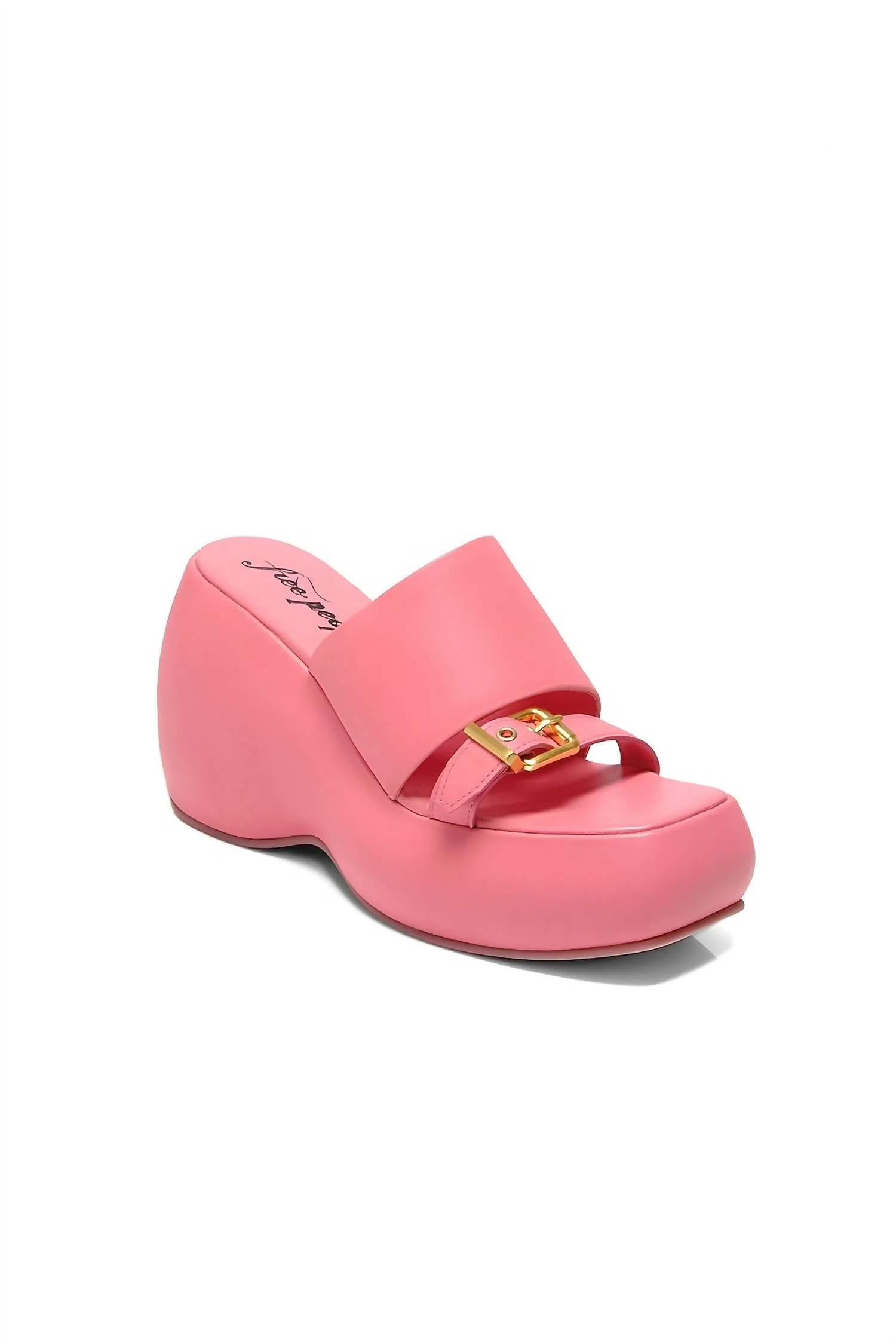Universal Strap Lock Mechanism Women's Mila Wedge Sandal In Watermelon