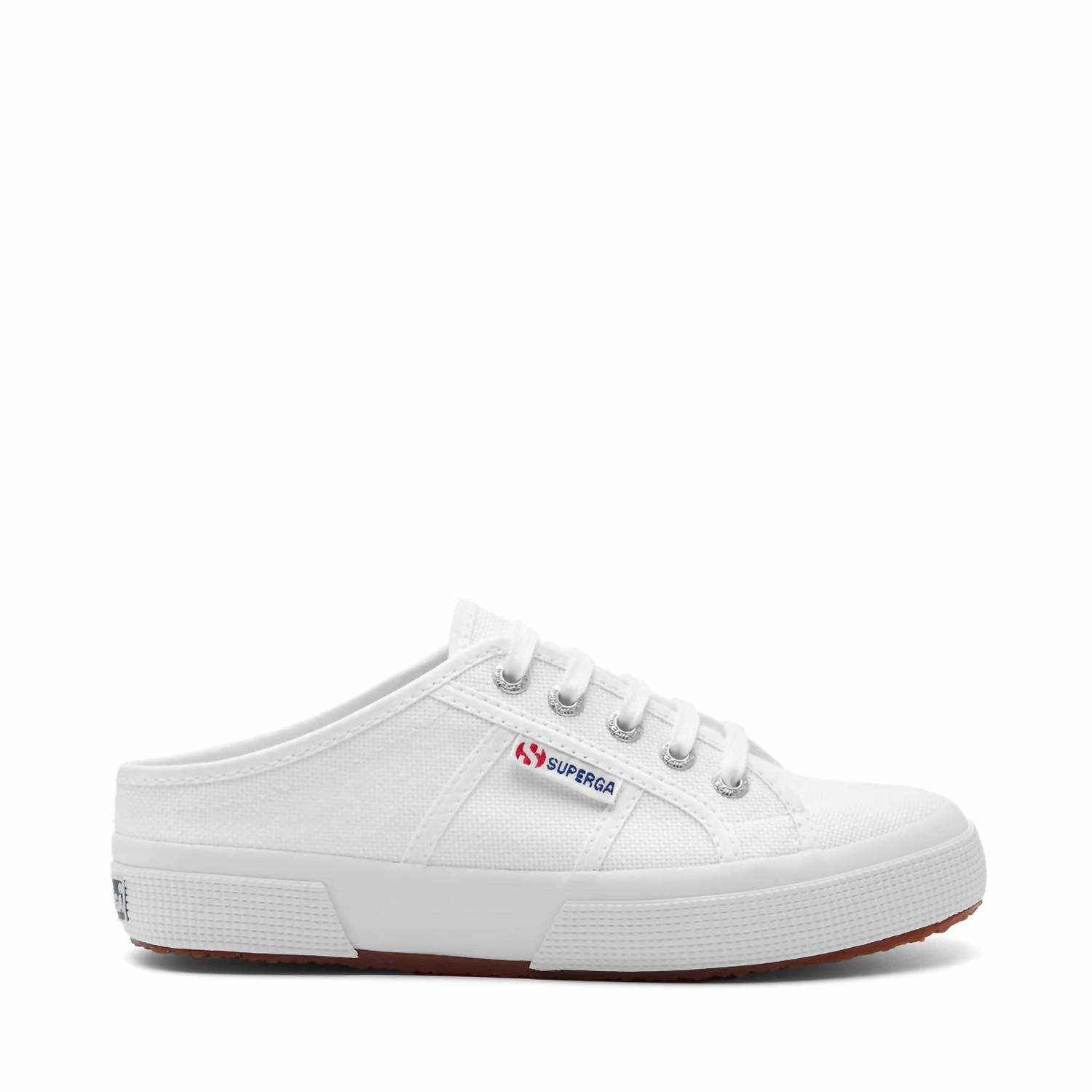 Women's Low Heel Mule In White Anti   Friction Urban Style