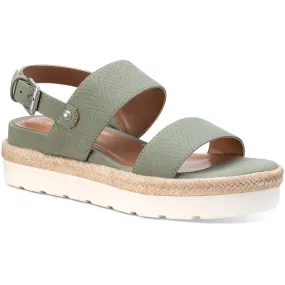 Comfortable Travel Ferannie Womens Faux Leather Espadrilles