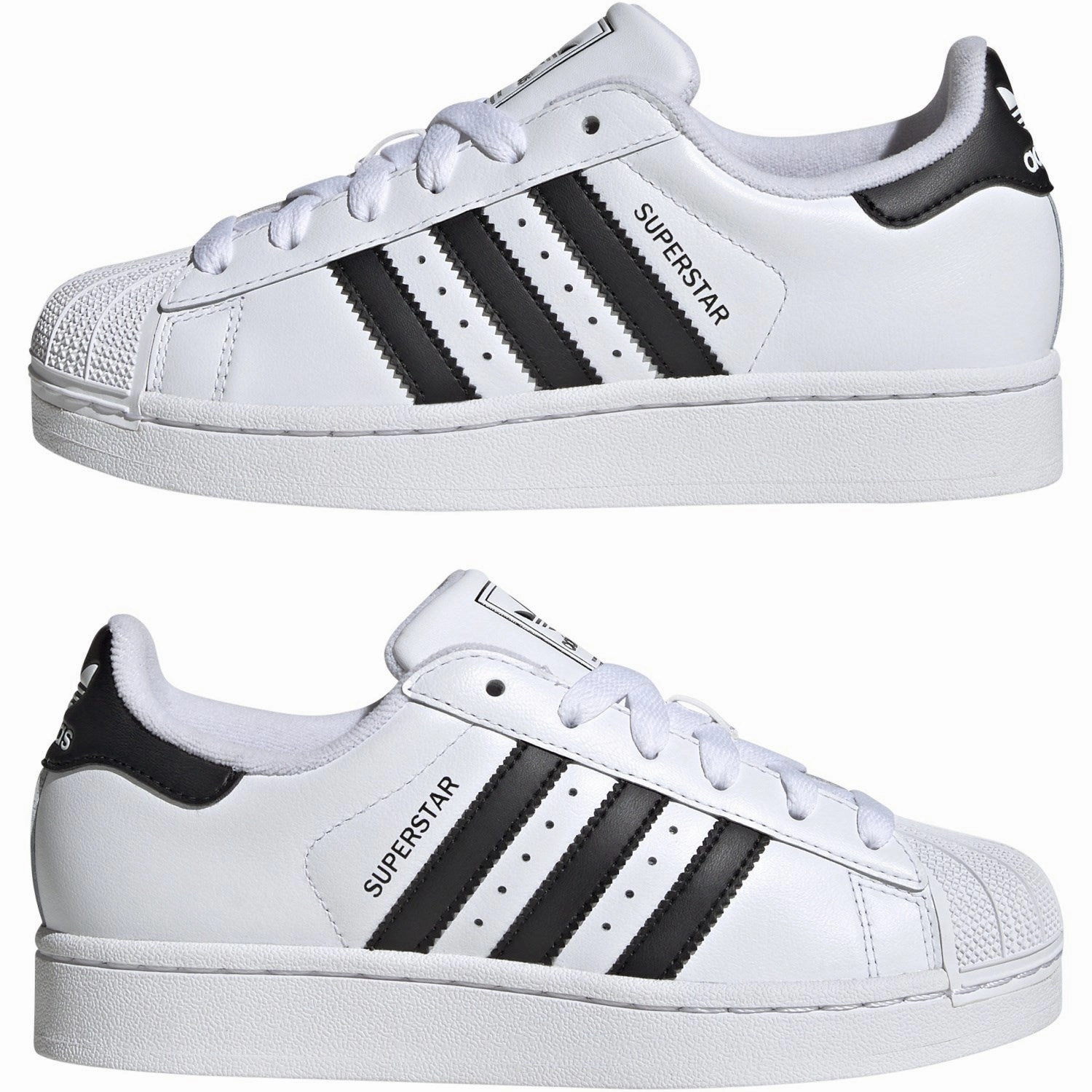 Rocker Sole Design Easy Walk adidas Originals Ftwr White/Core Black/Ftwr White Superstar Ii J Sneakers
