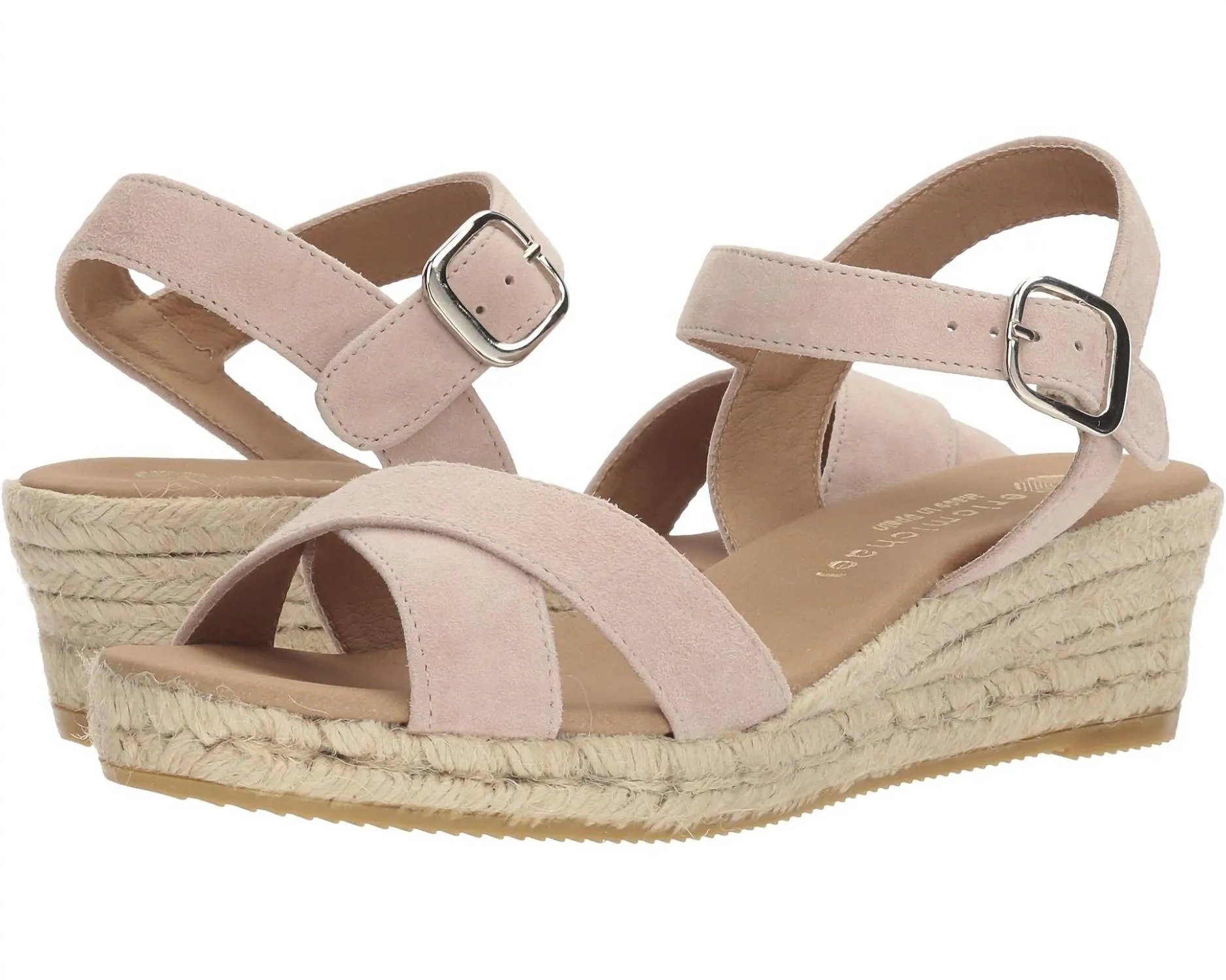 Women's Ashley Espadrille Wedge Sandals In Nude Ventilated Design Non Toxic Materials