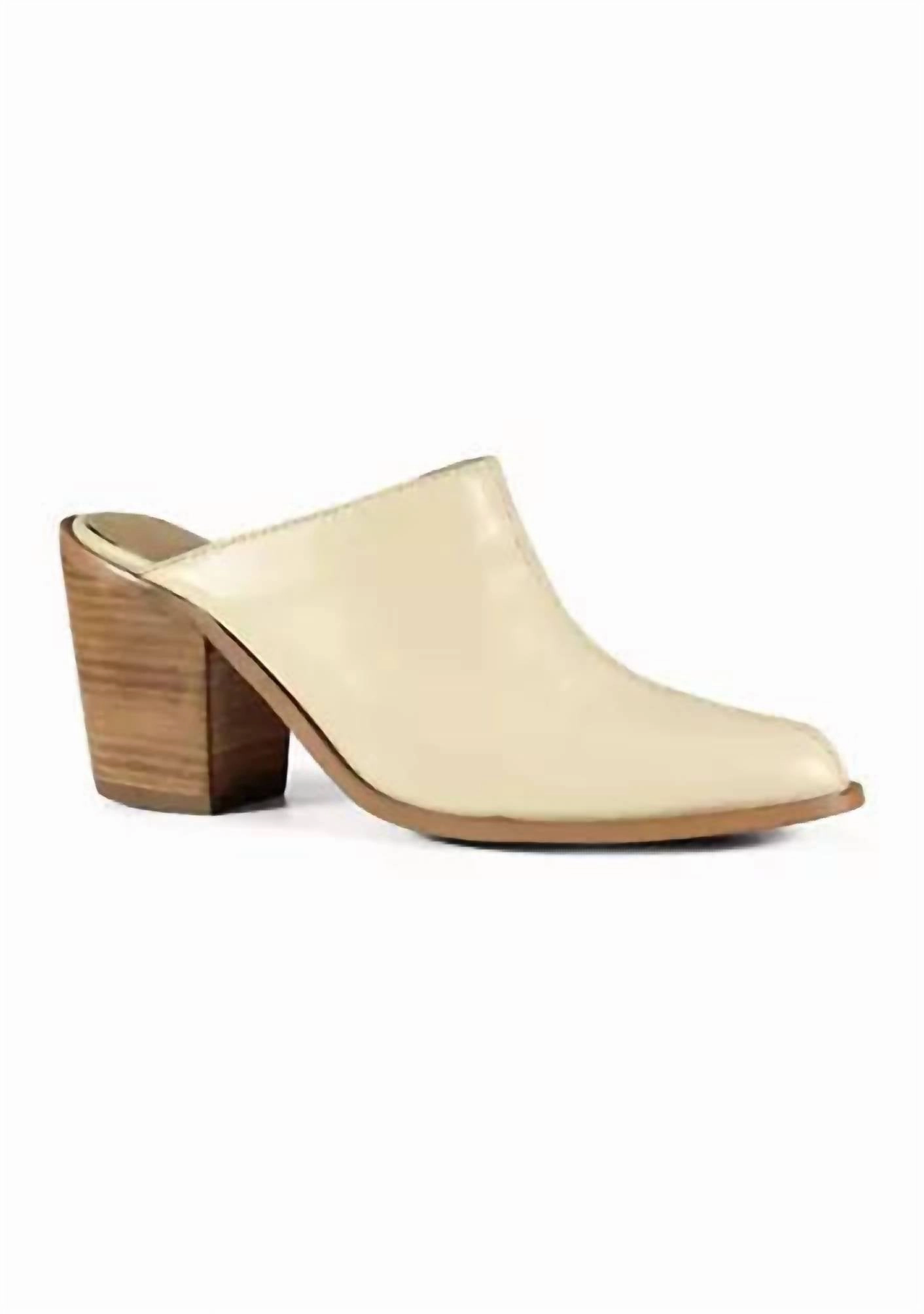 Women's No Vella Mules In Ivory Stable Heel