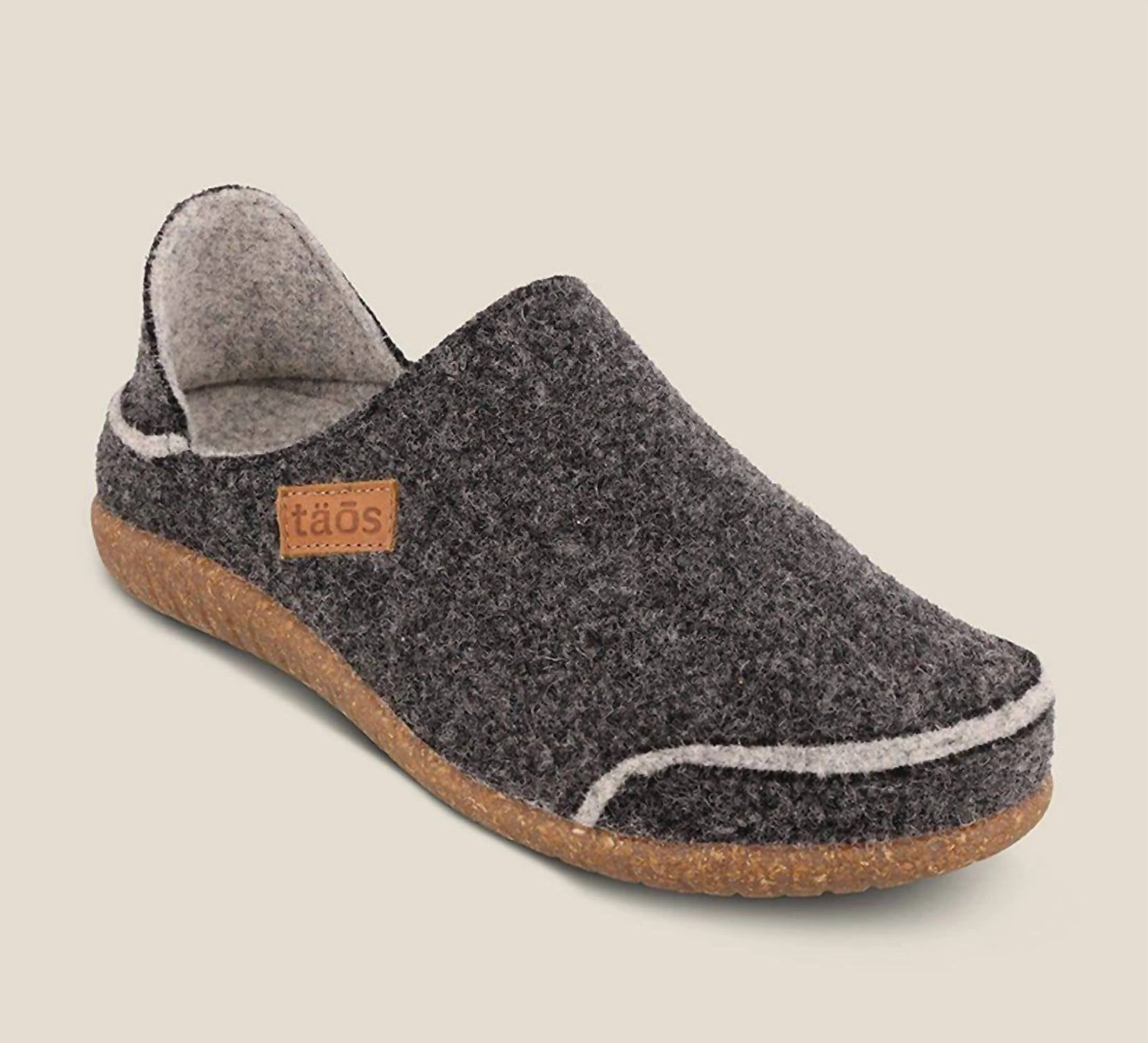 Light Leather Women's Convertawool Clog In Charcoal