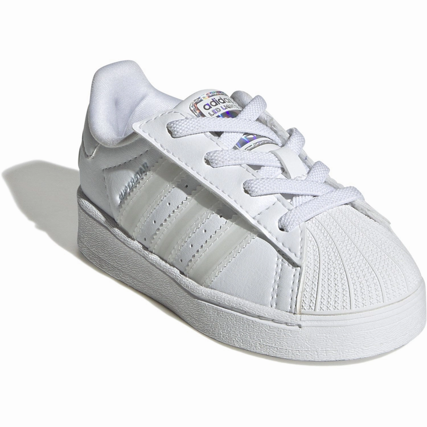 adidas Originals Ftwr White/Ftwr White/Ftwr White Superstar Led Lights Cf El I Sneakers Asymmetric Lacing System