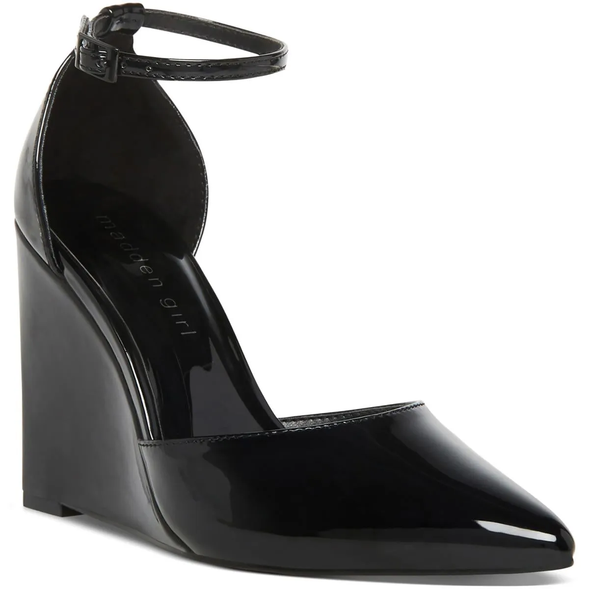 Lightweight Outdoor Footwear Comfortable Vacation Sandals Standout Womens Patent Pointed Toe Wedge Heels