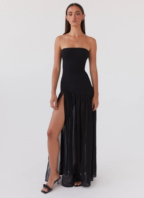 Timeless-Classic Eden Strapless Maxi Dress - Black