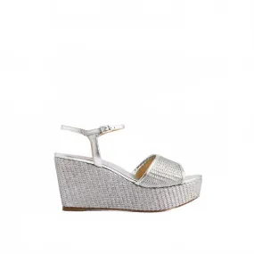 Women's Haven Wedge In Silver Metallic Beach Sandals for Men Neutral Color