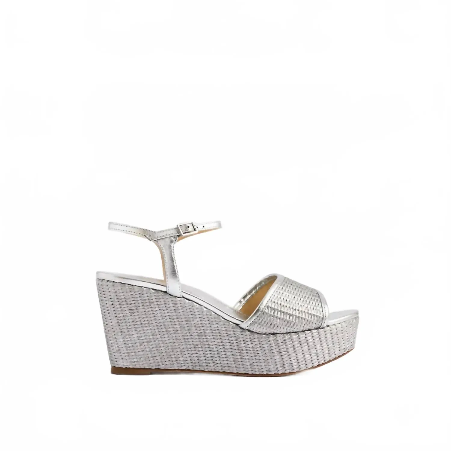 Chic Practical Comfortable Beach Footwear Women's Haven Wedge In Silver Metallic