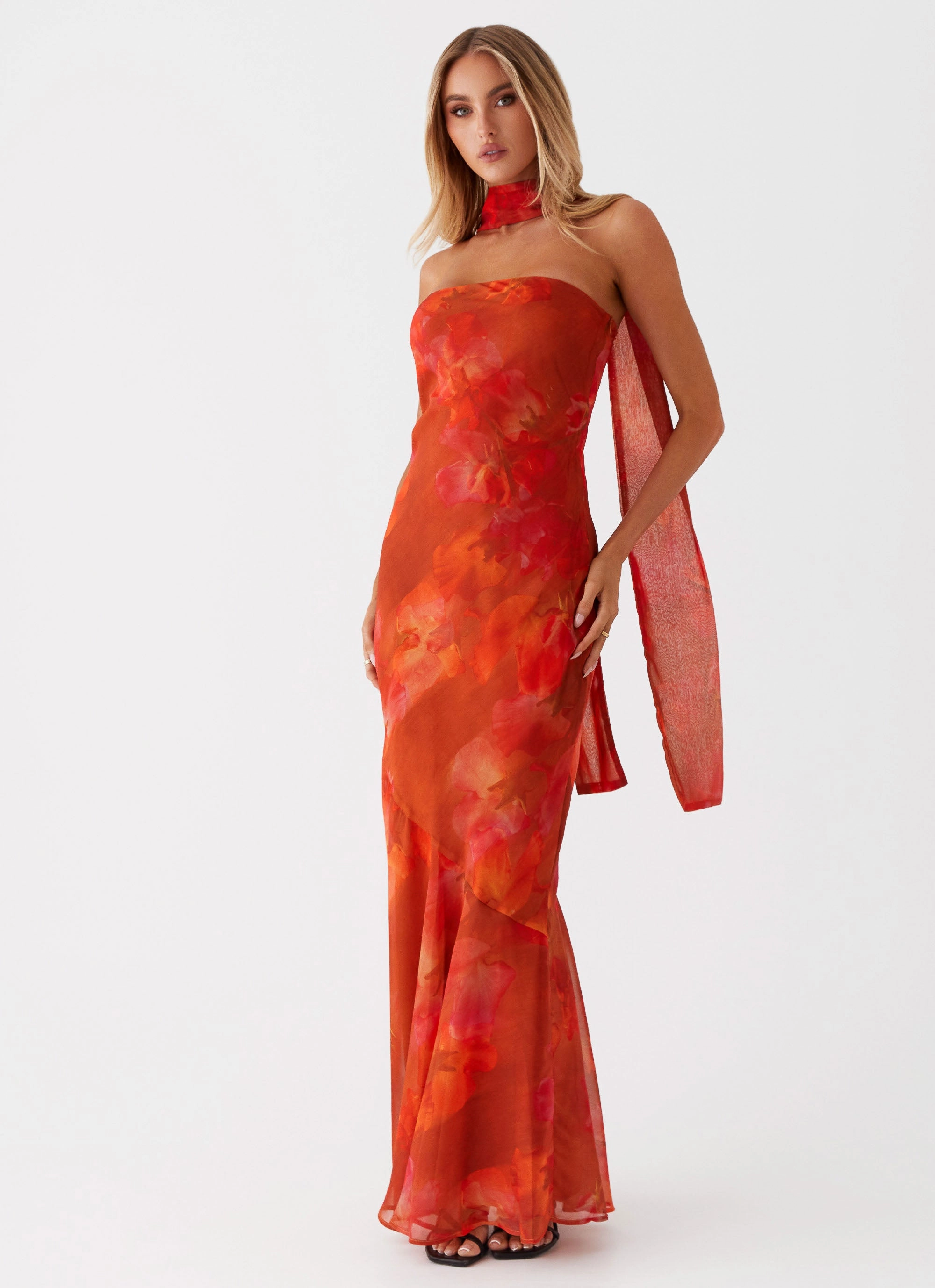 Seasonal Style Under The Pagoda Maxi Dress - Amber