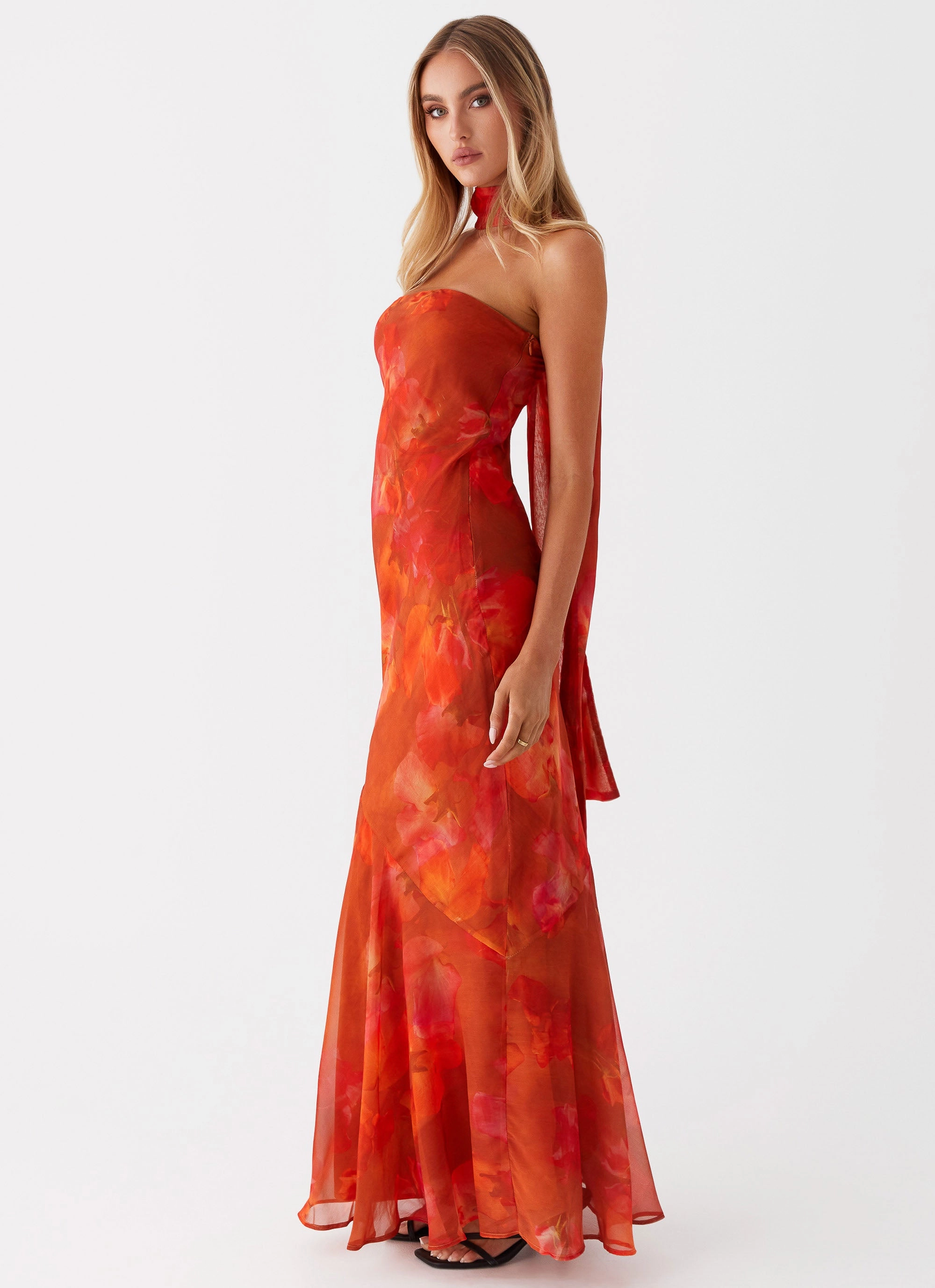 Euro Touch Anti-bacterial Under The Pagoda Maxi Dress - Amber