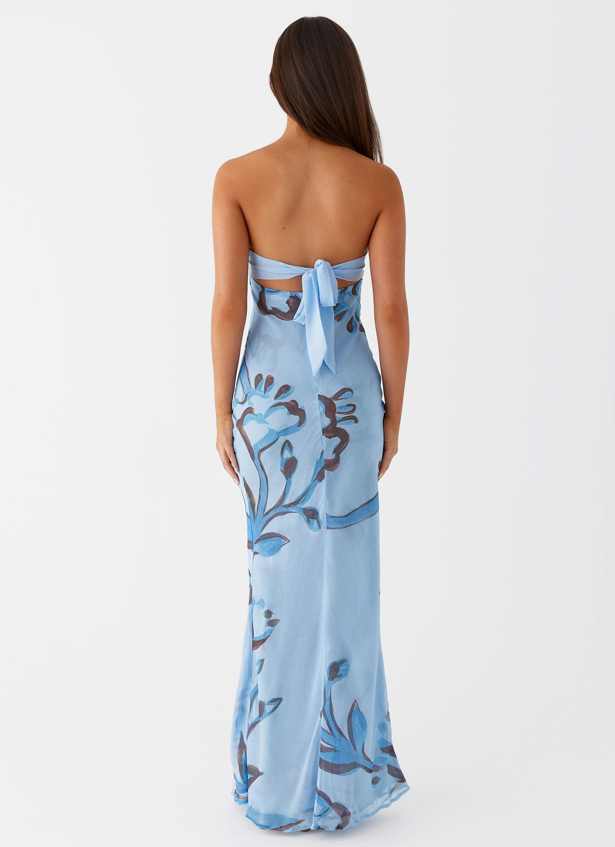 Tropicana Maxi Dress - Blue Floral Air Beauty Classic Move