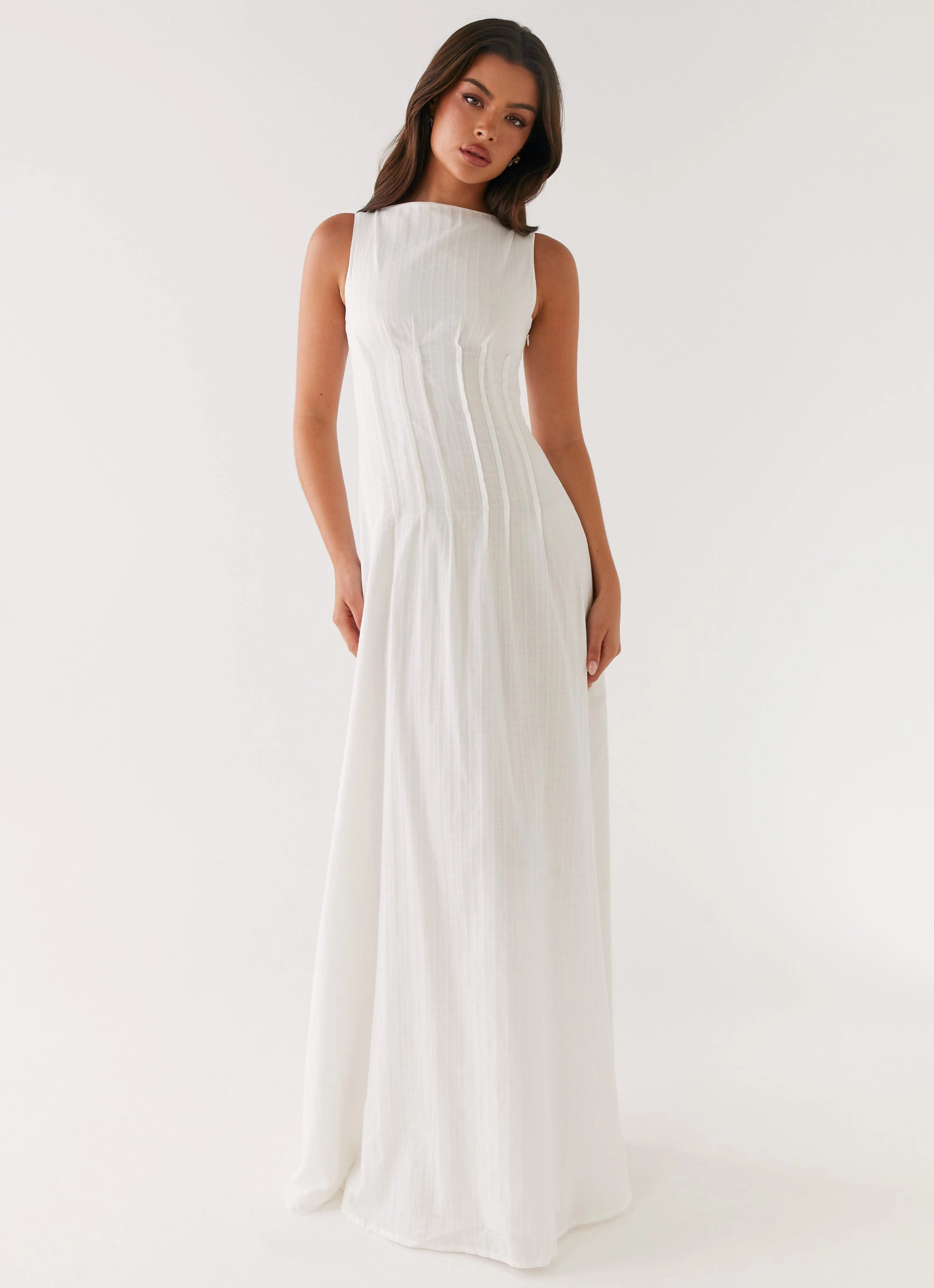 Maloney Maxi Dress - White Garden Fresh
