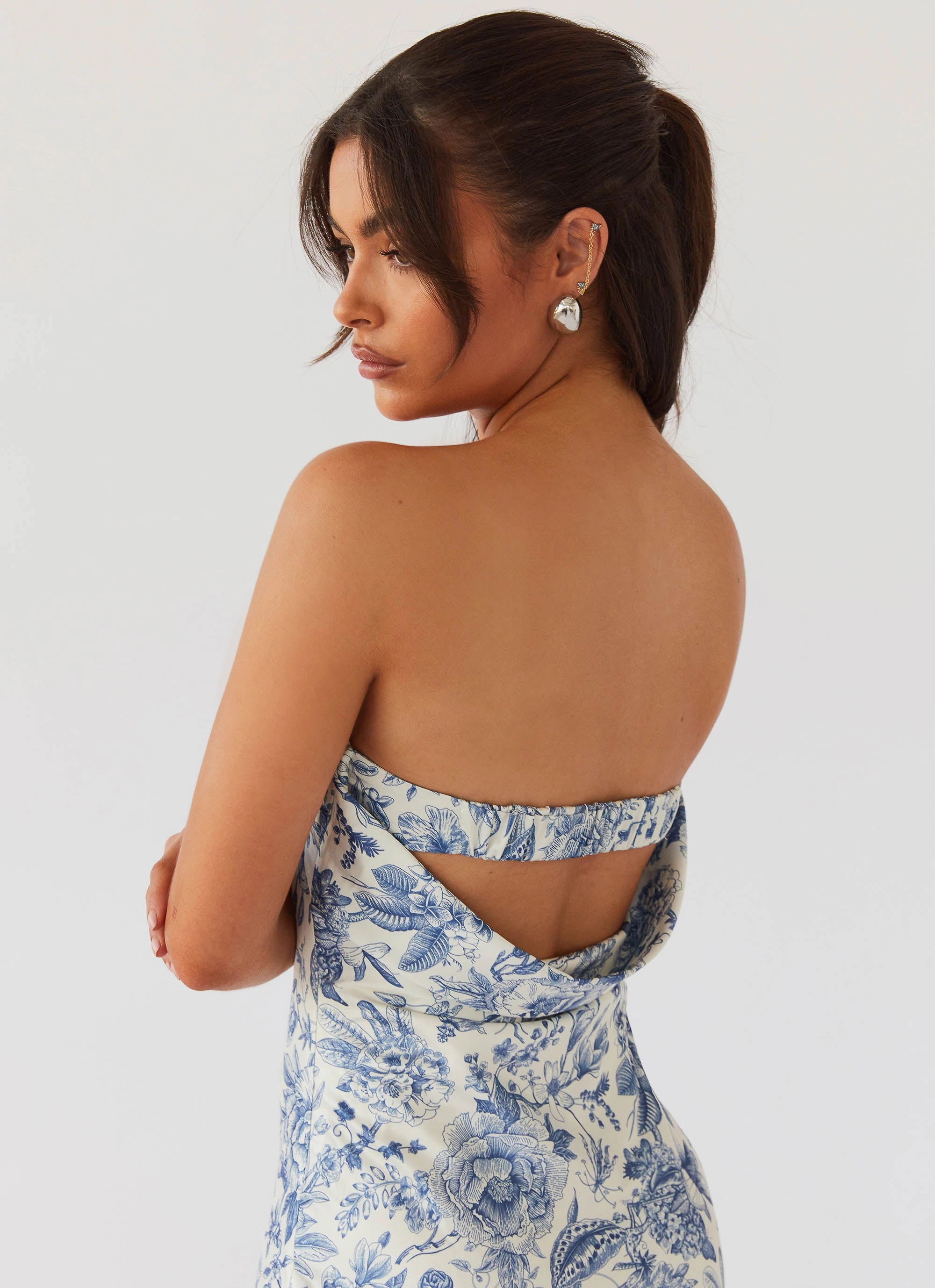 Premium Look Summer Lover Maxi Dress - Blue Paisley