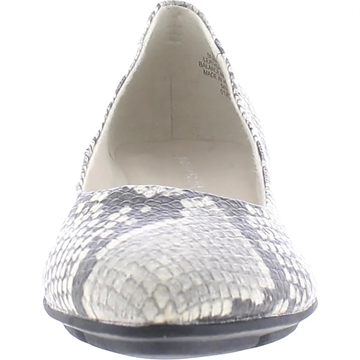 Durable Rubber Compound Abelle6 Womens Leather Snake Print Wedge Heels