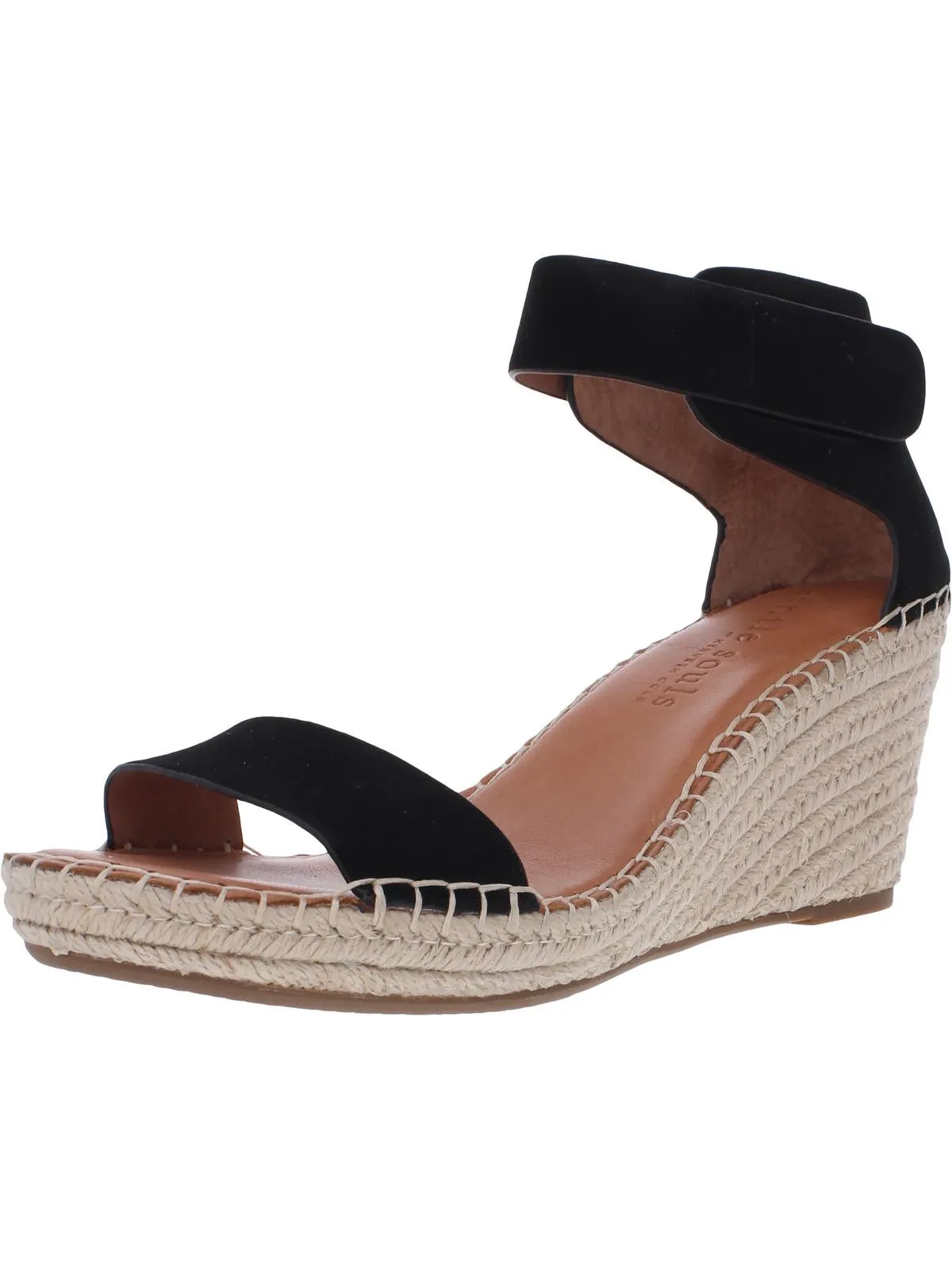Supportive Charli Womens Suede Ankle Strap Espadrilles