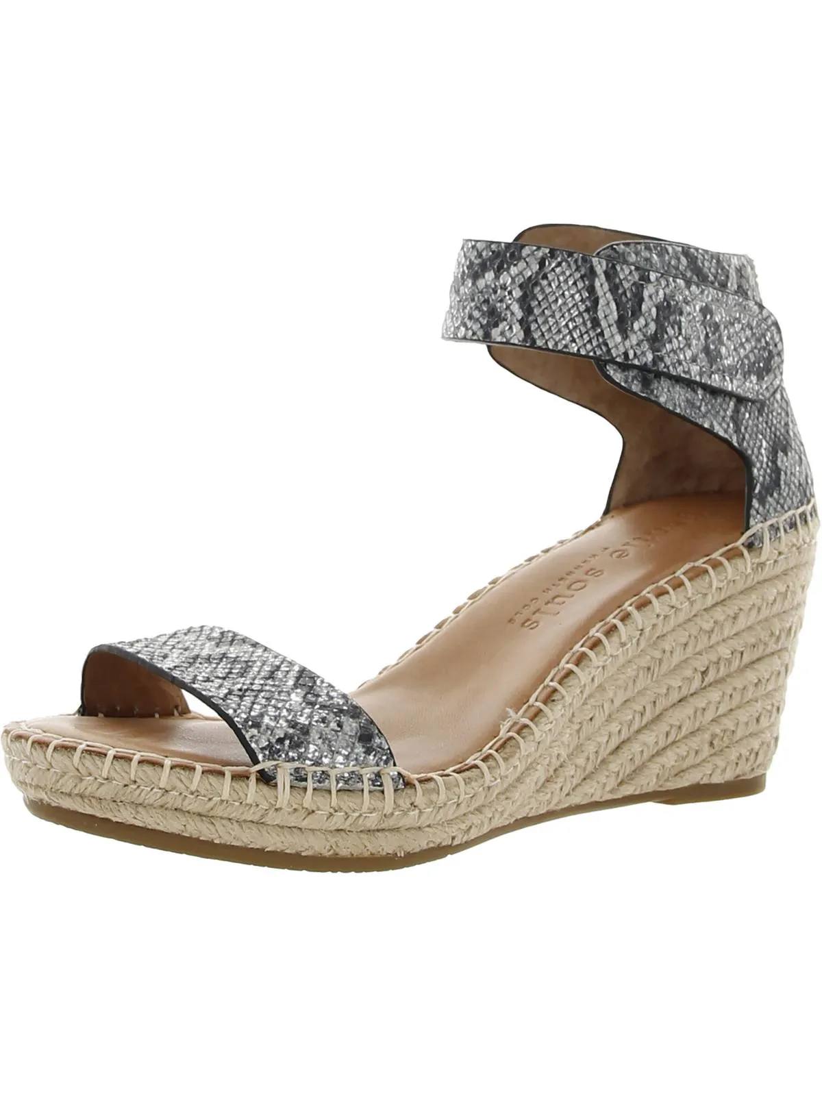 Cushion Lining Flexible Groove Technology Charli Womens Suede Ankle Strap Espadrilles
