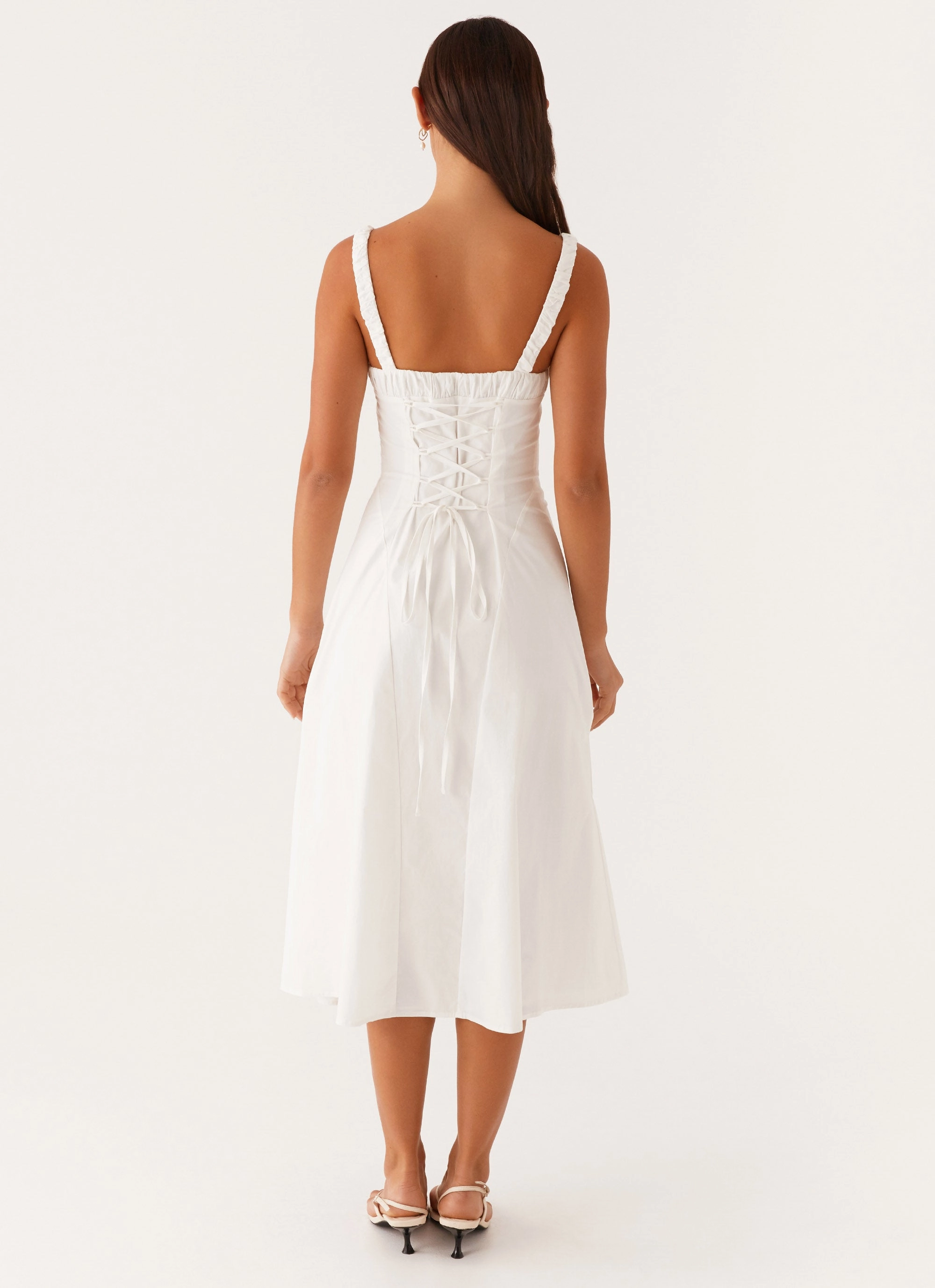 Daily Casual Enola Midi Dress - White