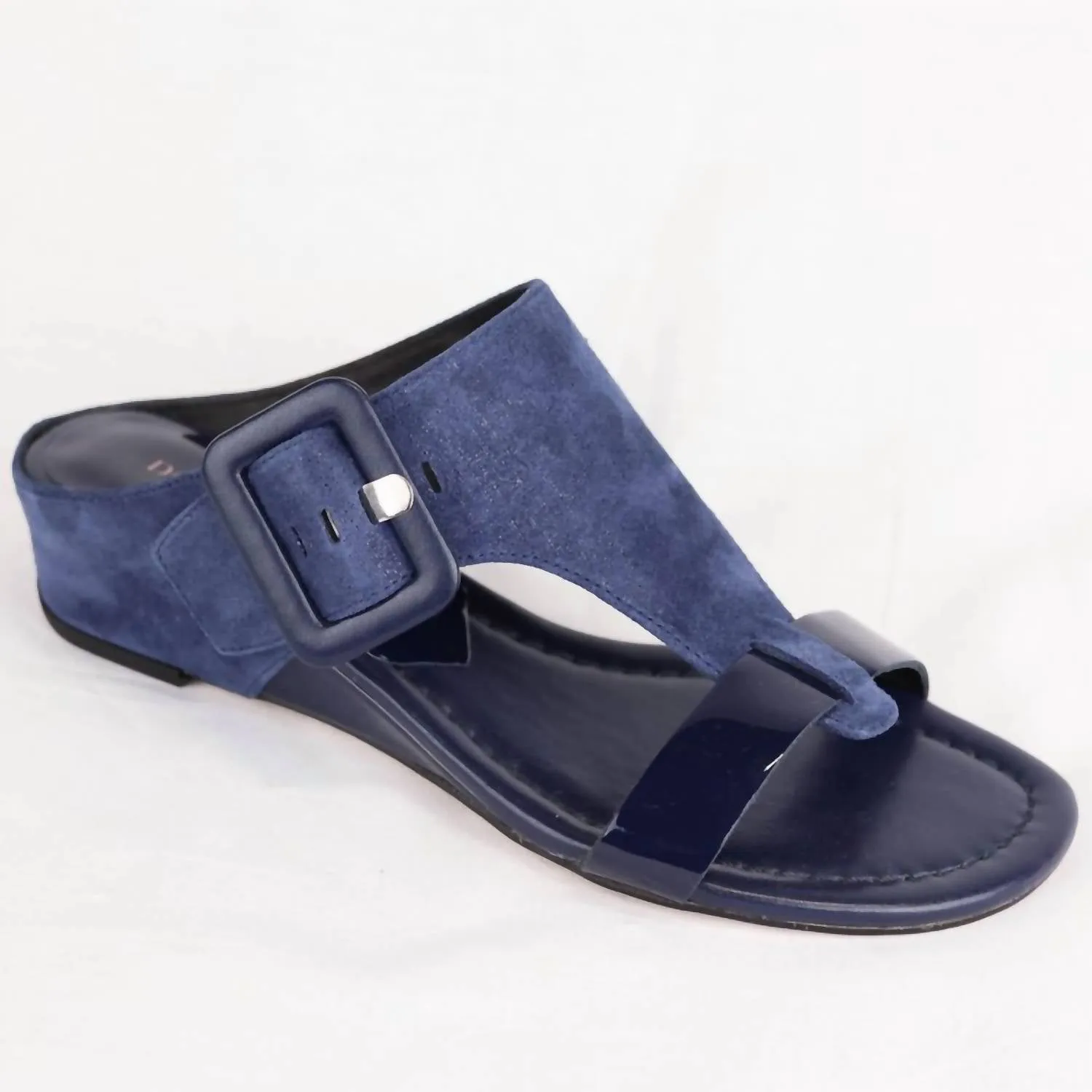 Women Ofelia Wedge In Navy Eco Friendly Material Synthetic Weave