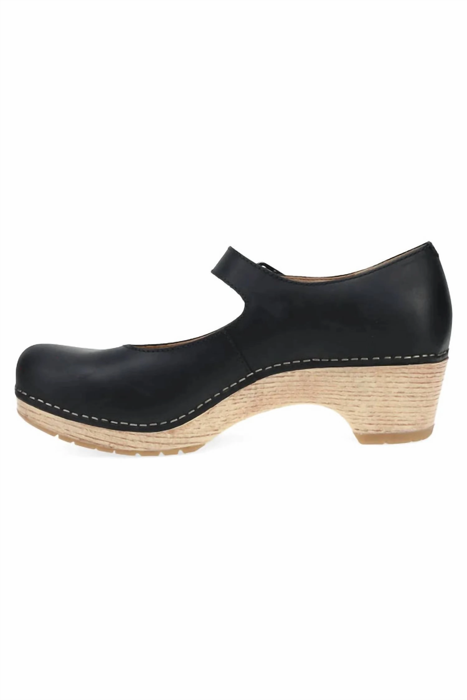 Women's Lilah Clog In Black Burnished Cozy Interior Padding