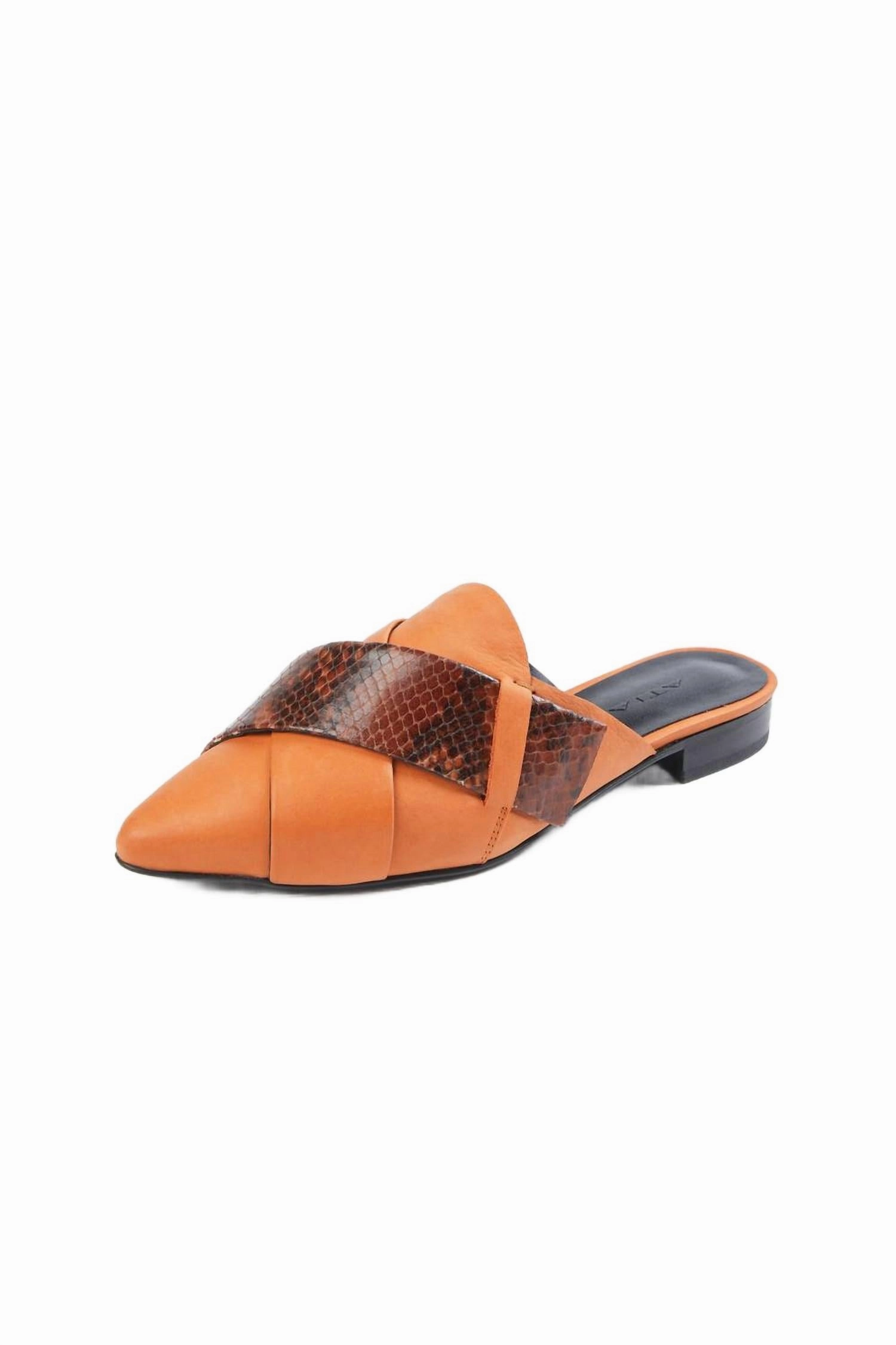 Synthetic Upper Origami Slipper In Terracotta