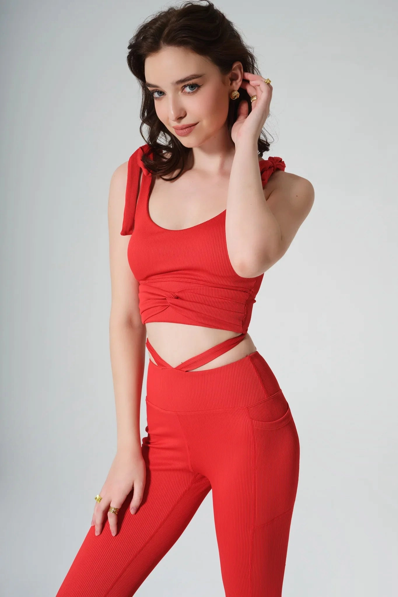 Seasonal top polo neck Esther Bra - Savvy Red