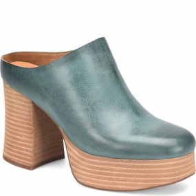 Women Veronica Mule In Teal Reliable Performance