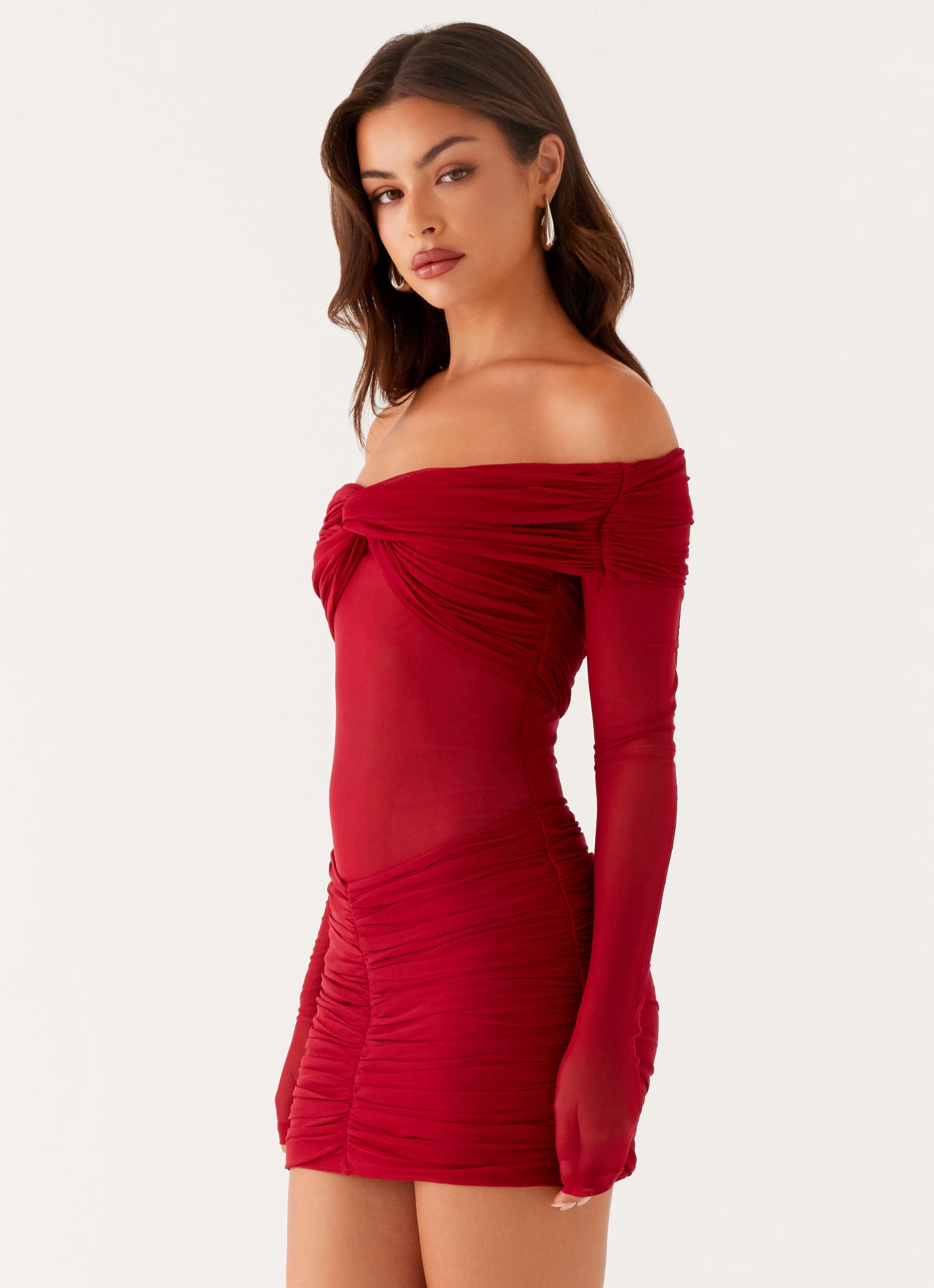 Jules Mini Dress - Raspberry Travel Ready Smart Fabric
