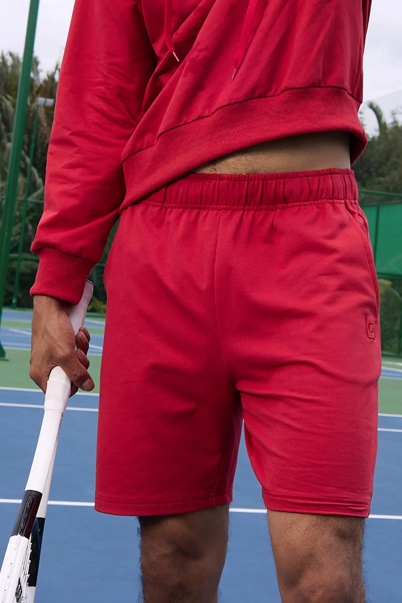 Hanes Sweat Shorts - Viva Magenta Eco Friendly Fabric