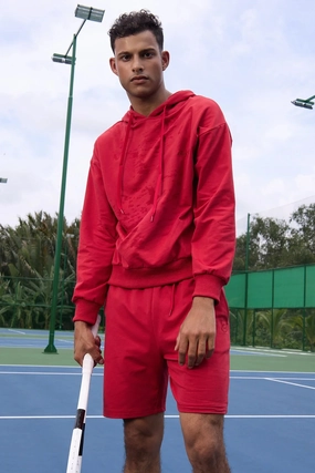 Hanes Sweat Shorts - Viva Magenta Versatile Styling WindResistantWeave