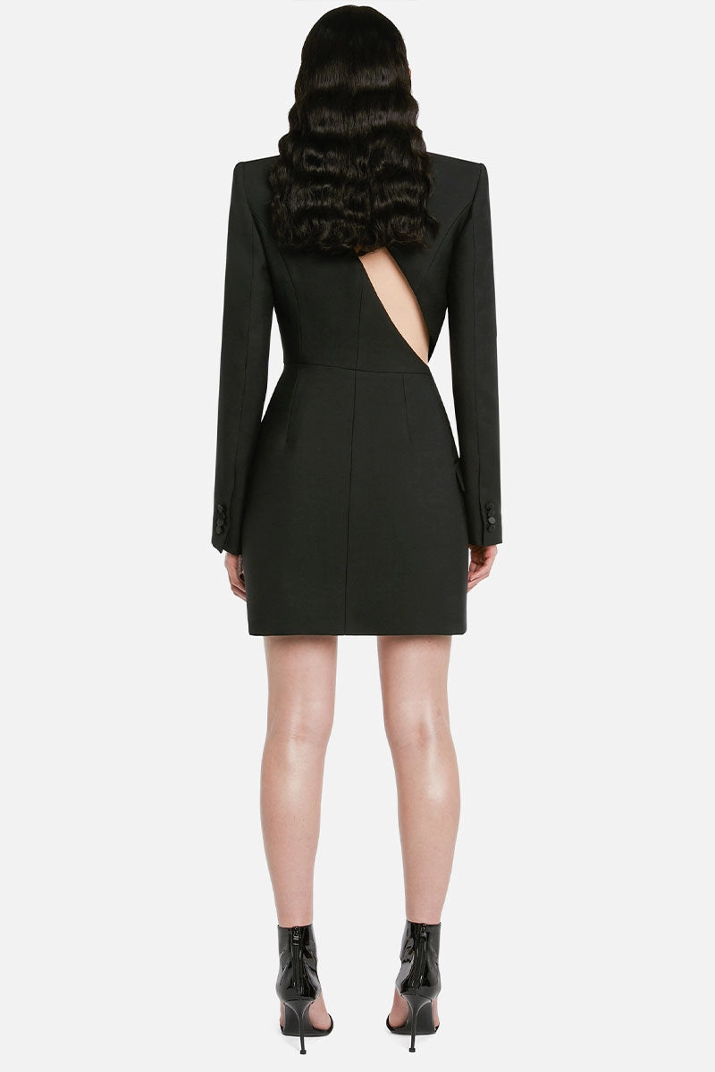 Slashed Tuxedo Dress Night Vibes