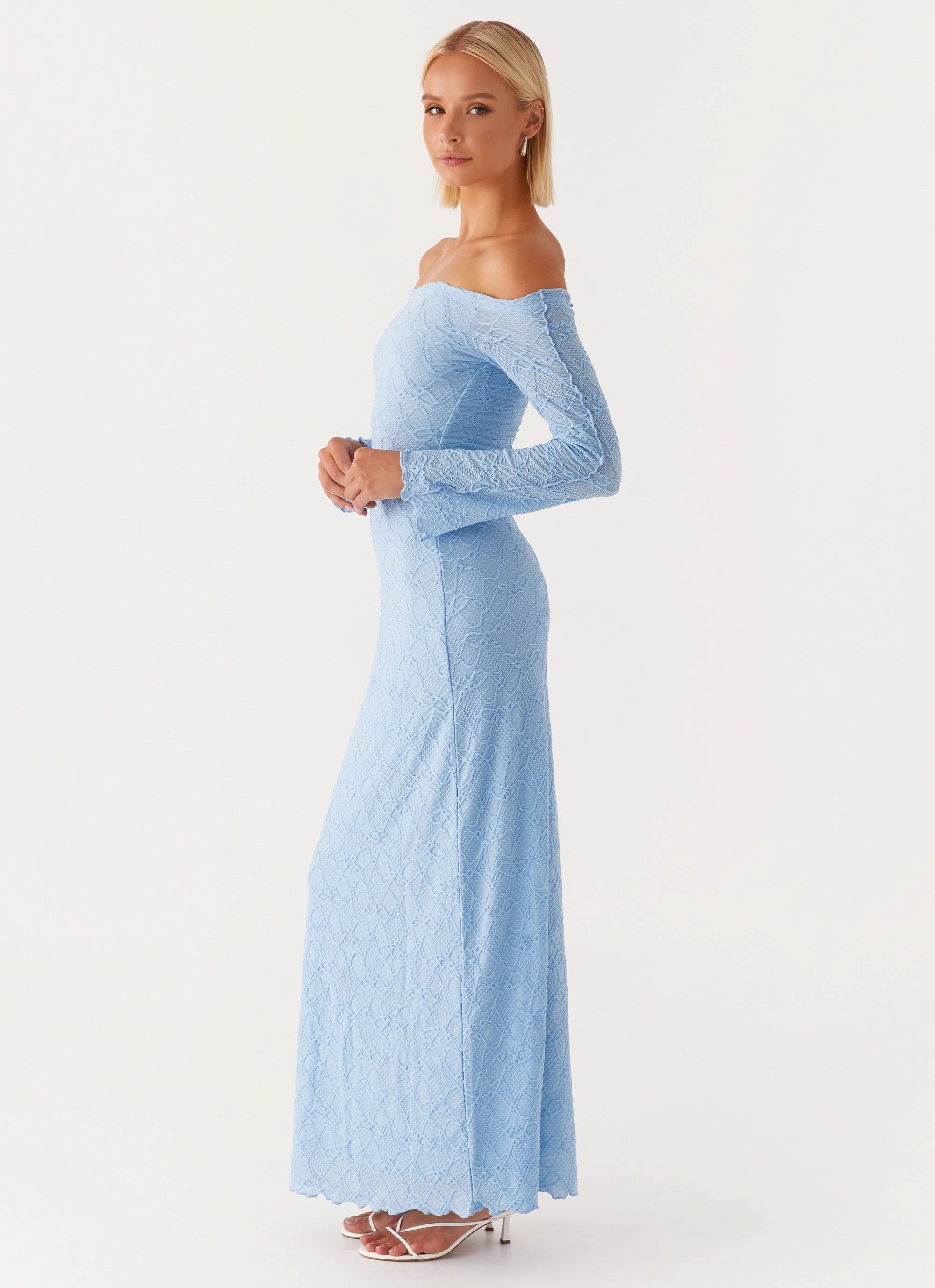 Hidden Pocket Elouera Maxi Dress - Baby Blue