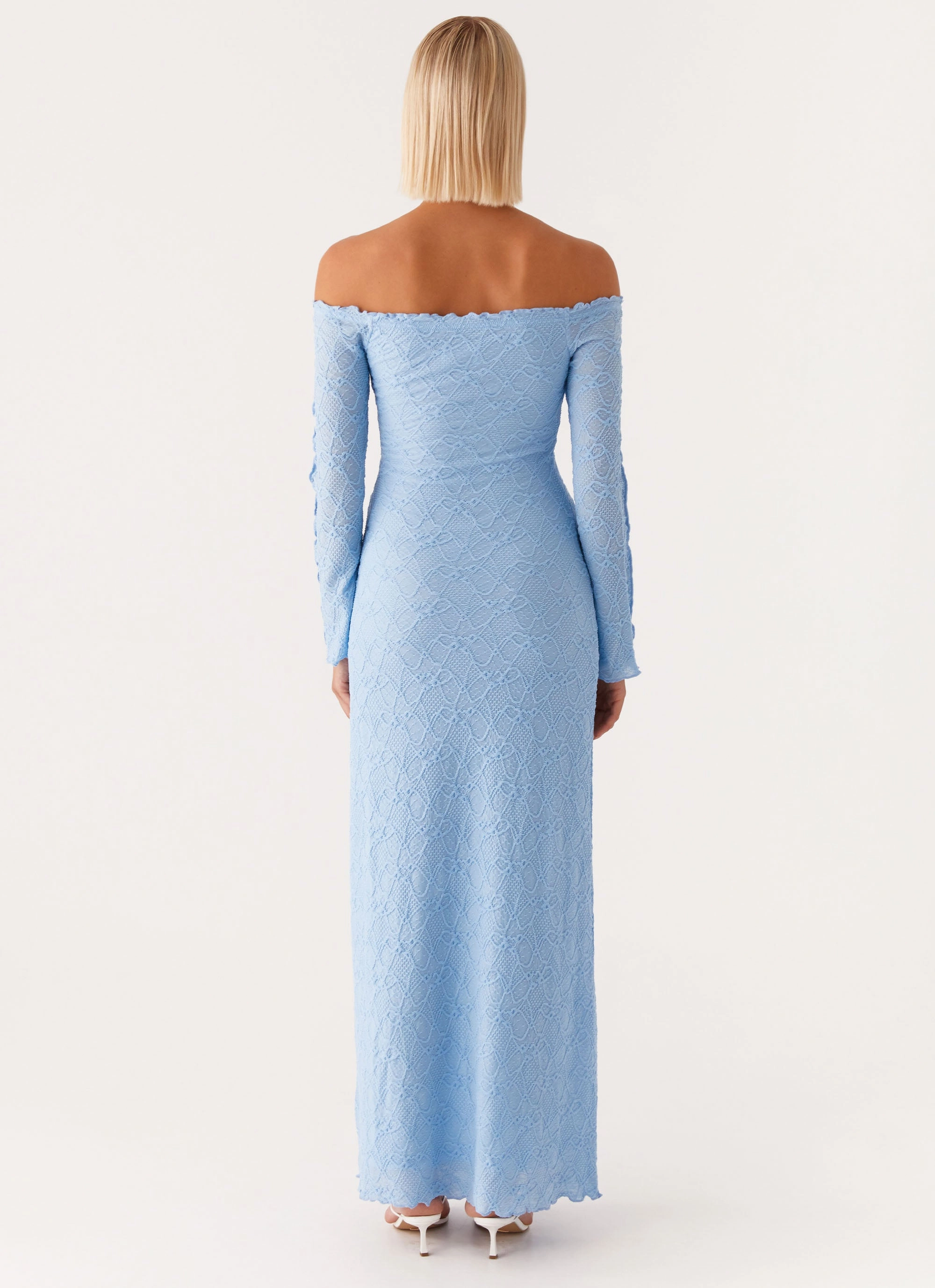 Elouera Maxi Dress - Baby Blue Trend Smart Fitted Look
