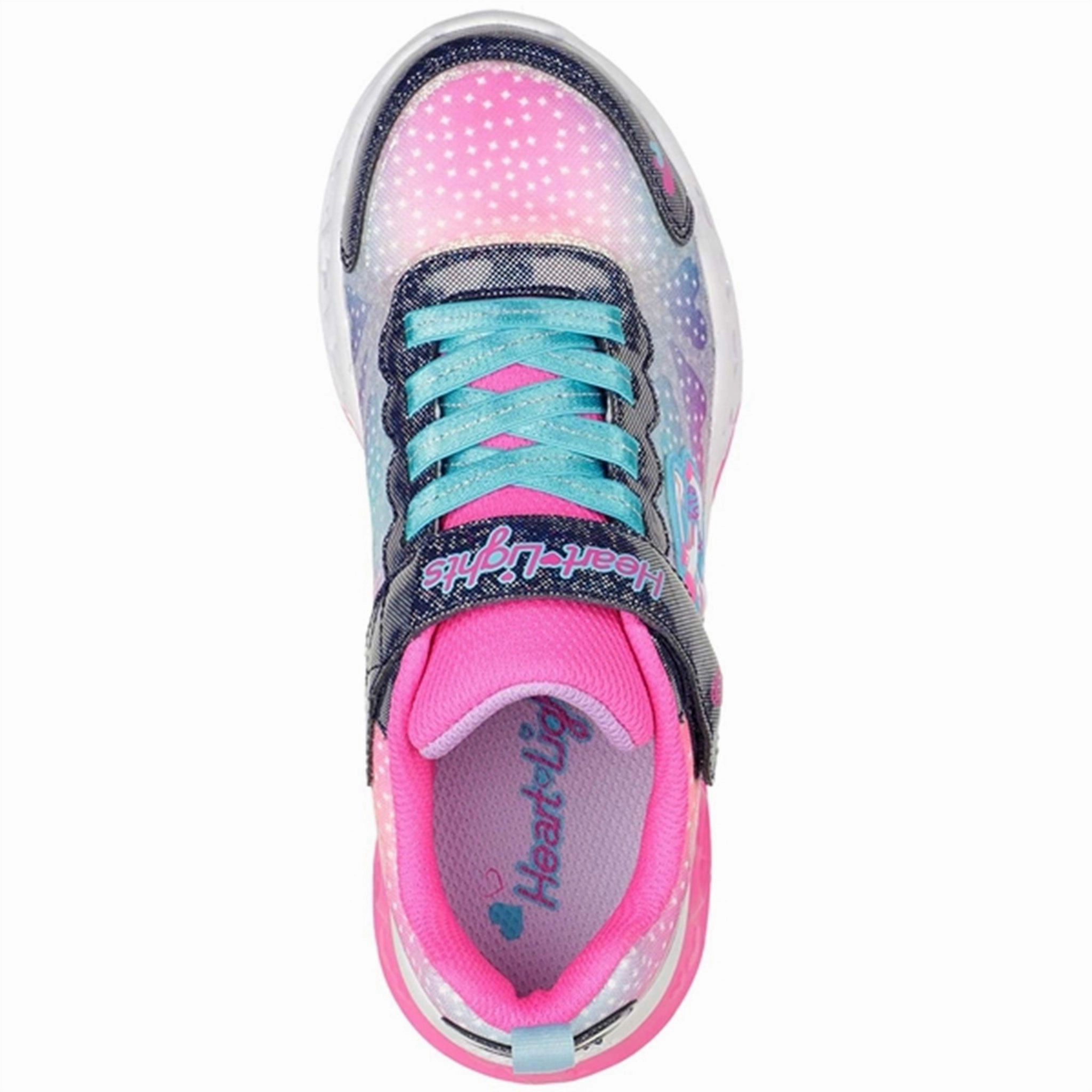 Skechers S-Lights Heart Lights Sneakers Simply Love Navy/Multi Motion Freedom